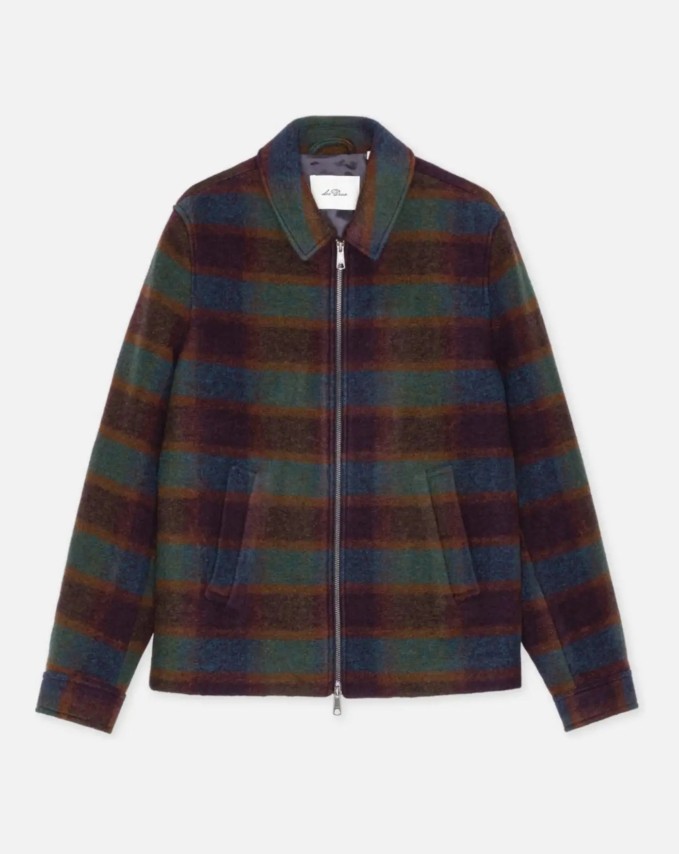 Chaqueta Les Deux Check Wool Zipper Coach Jacket 1002253 528 LES DEUX