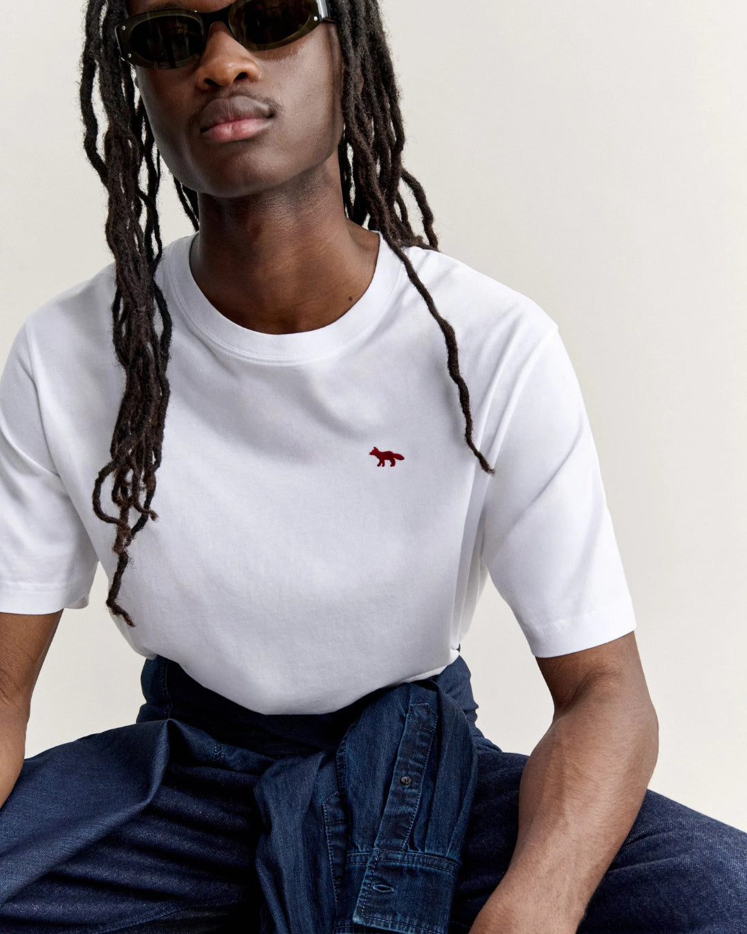 Camiseta Edmmond Red Profile Fox Comfort MRMJT00KJ7026 P100 MAISON KITSUNE