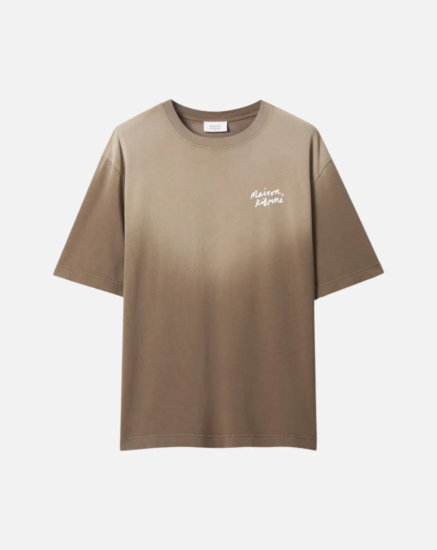 Camiseta Maison Kitsune Handwriting Faded Oversize MRMJT23KJBIT8 0644 MAISON KITSUNE
