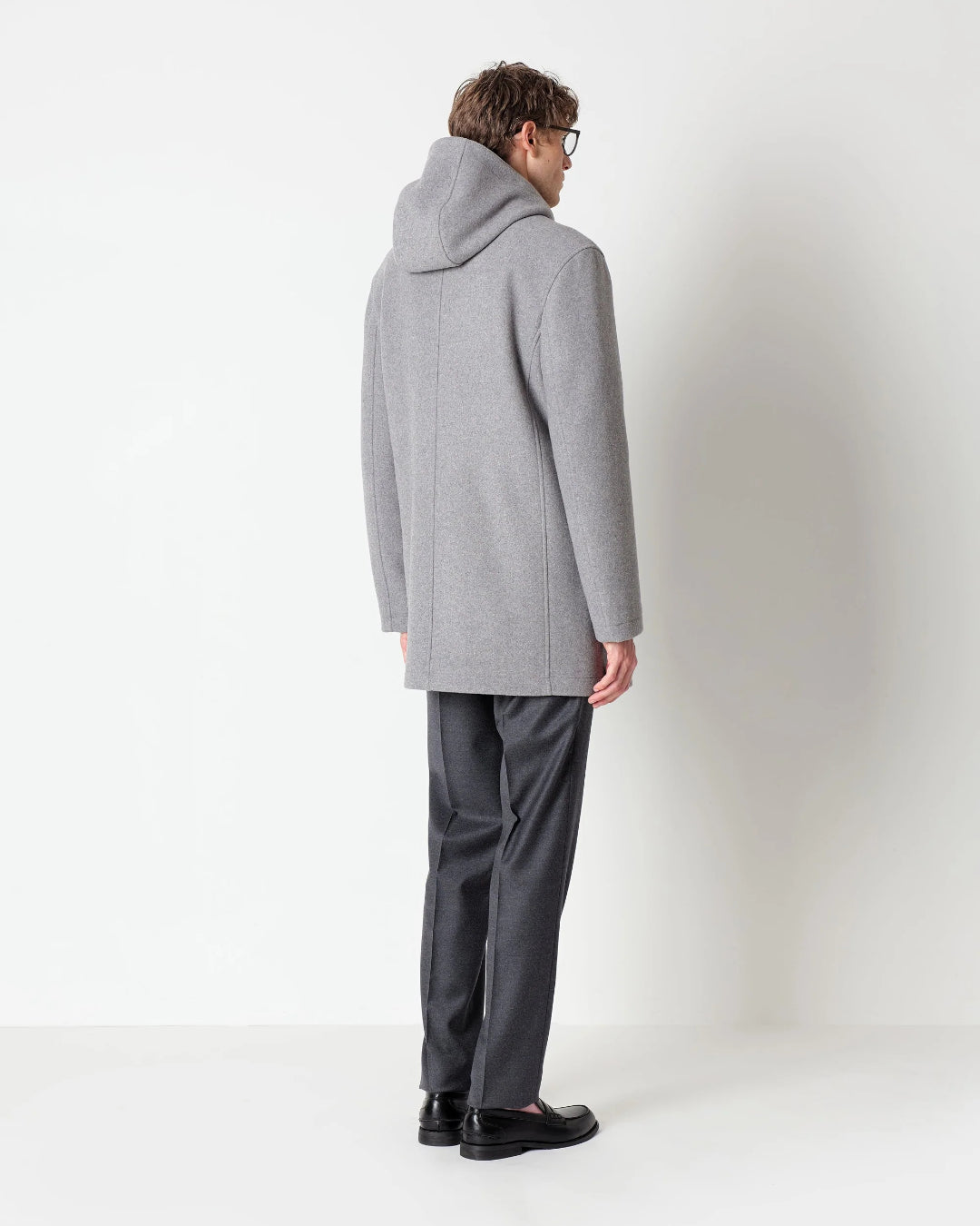 Abrigo Manuel Ritz Gray Wool Blend Parka 4132H8412C 263738 97 MANUEL RITZ