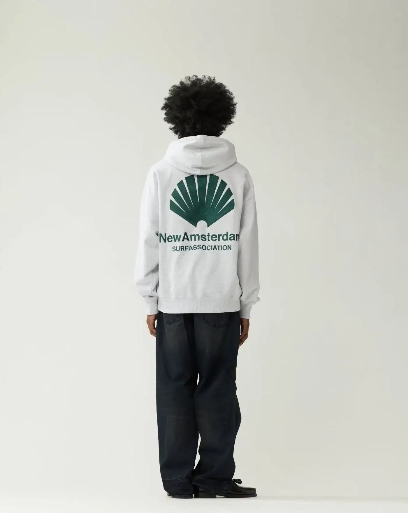 Sudadera New Amsterdam Logo Hoodie Ash 2602117001 ASH/BOTTLE GREEN NEW AMSTERDAM