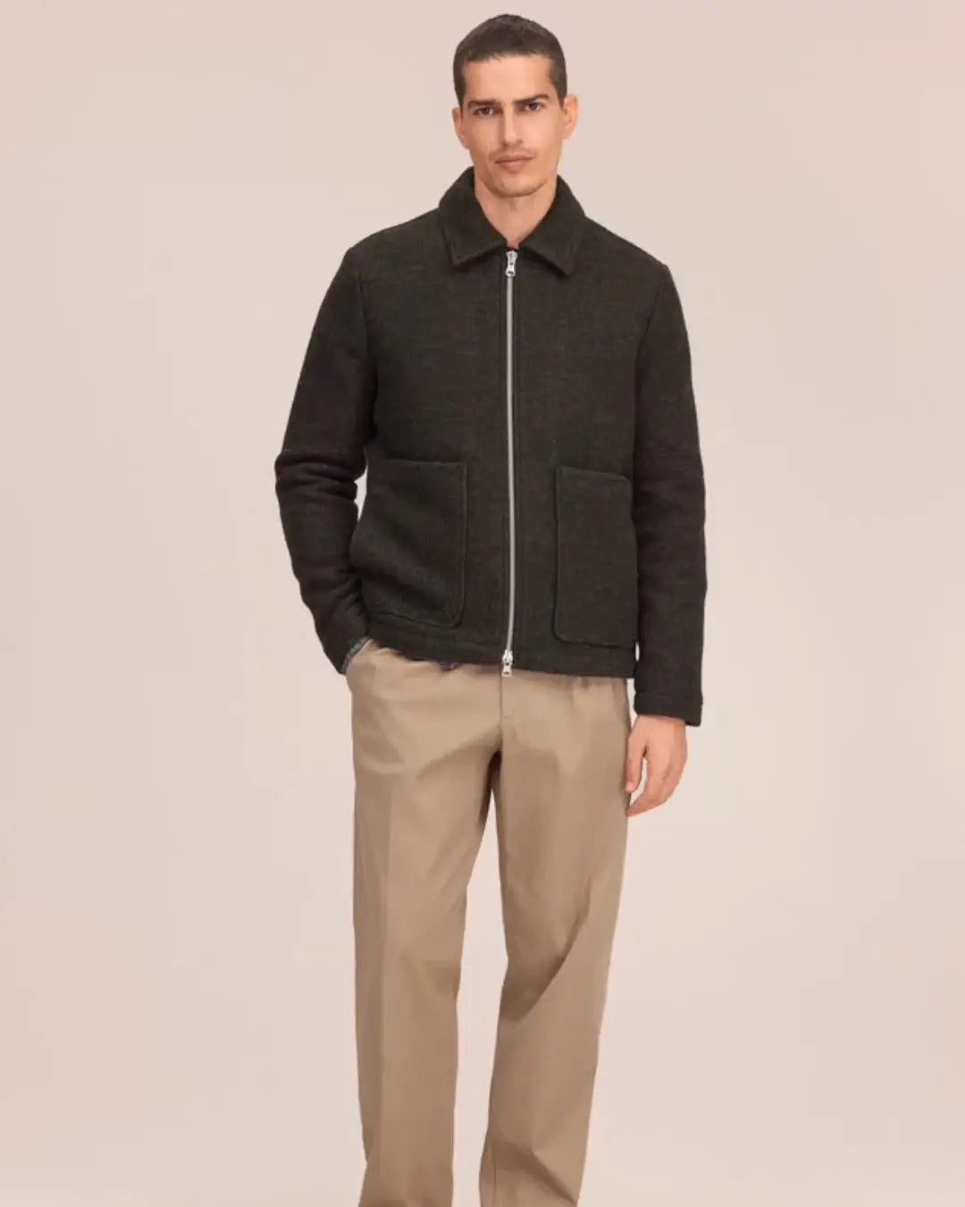 Chaqueta NN.07 Gael - Two-way zipper wool jacket 2278267894 354 NN. 07