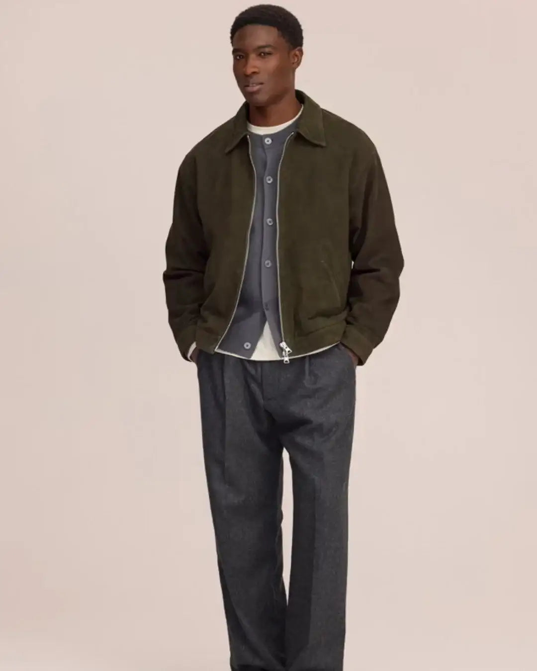 Chaqueta NN.07 Petrus - Suede jacket<BR/> 2610000045 387 NN. 07