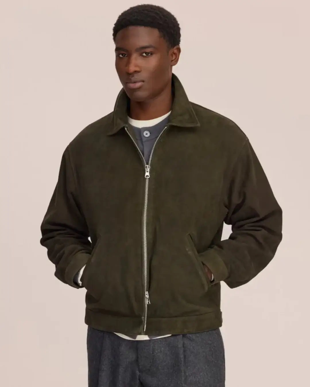 Chaqueta NN.07 Petrus - Suede jacket<BR/> 2610000045 387 NN. 07