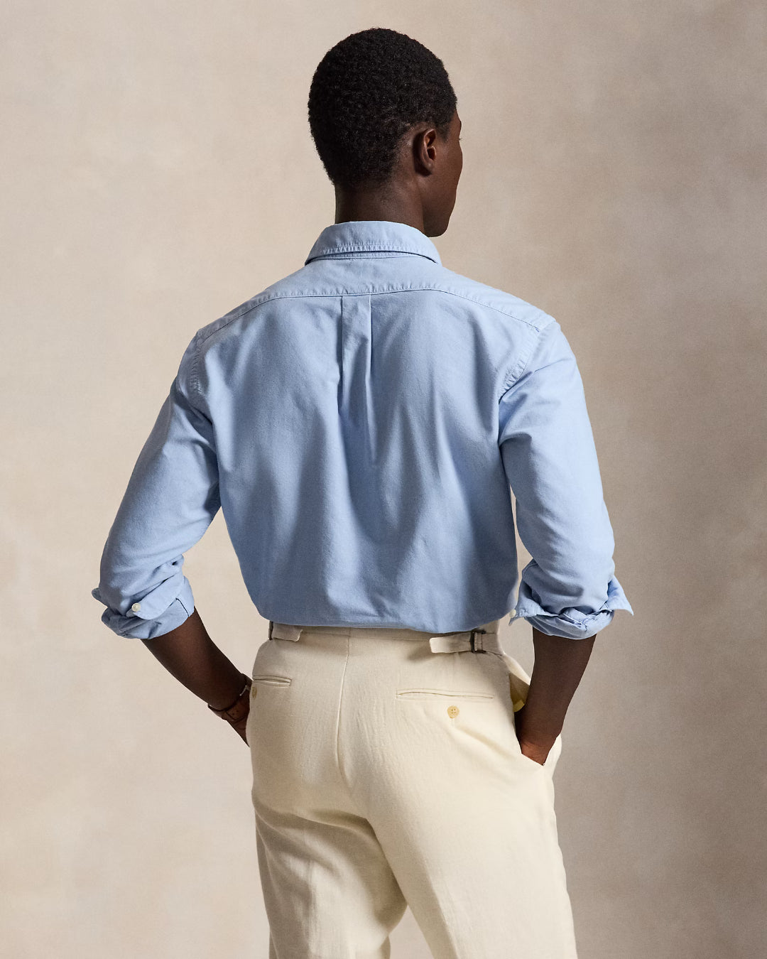 Camisa Polo Ralph Lauren Oxford 710805564528 CHAMBRAY BLUE POLO RALPH LAUREN