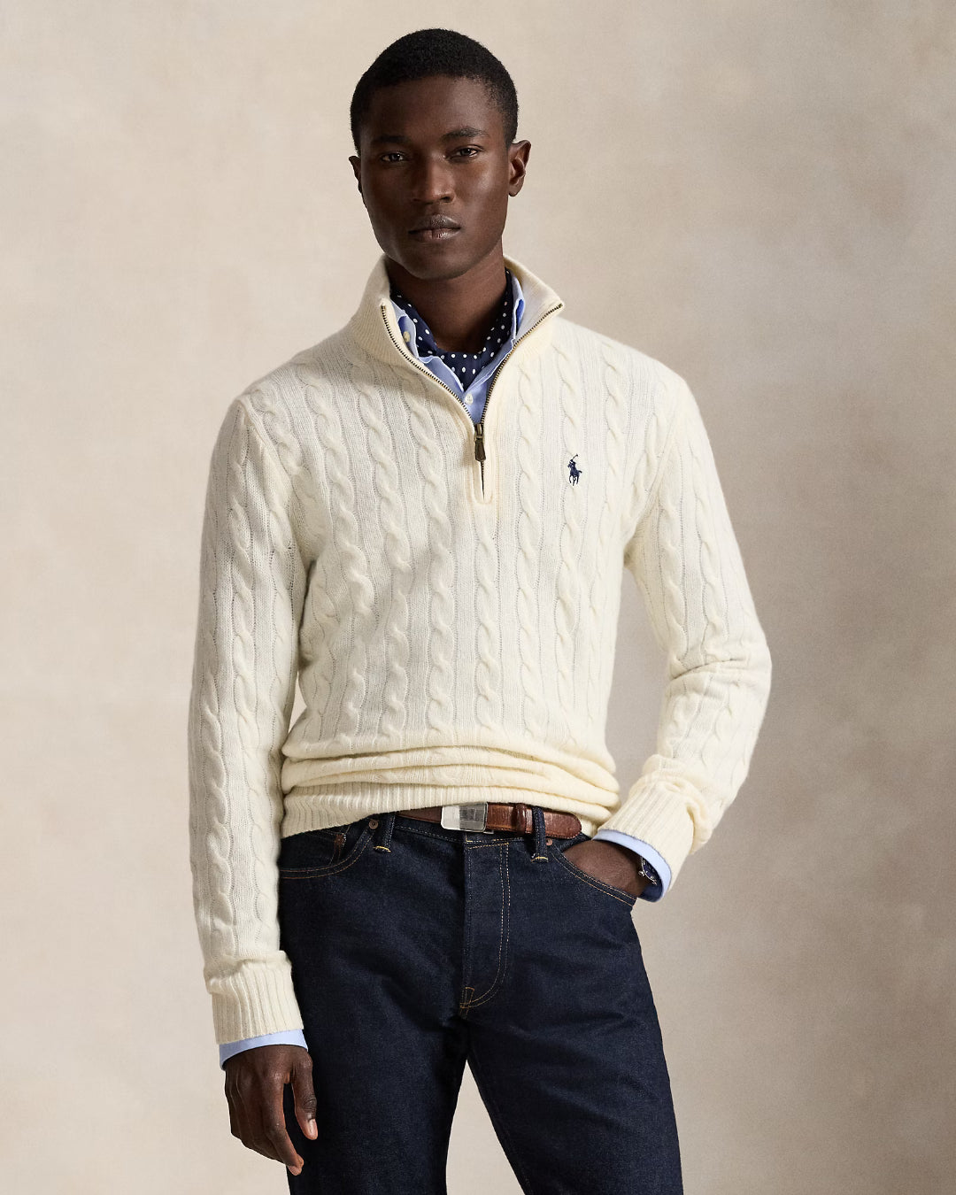 Jersey Polo Ralph Lauren Ochos 710876766001 ANDOVER CREAM POLO RALPH LAUREN