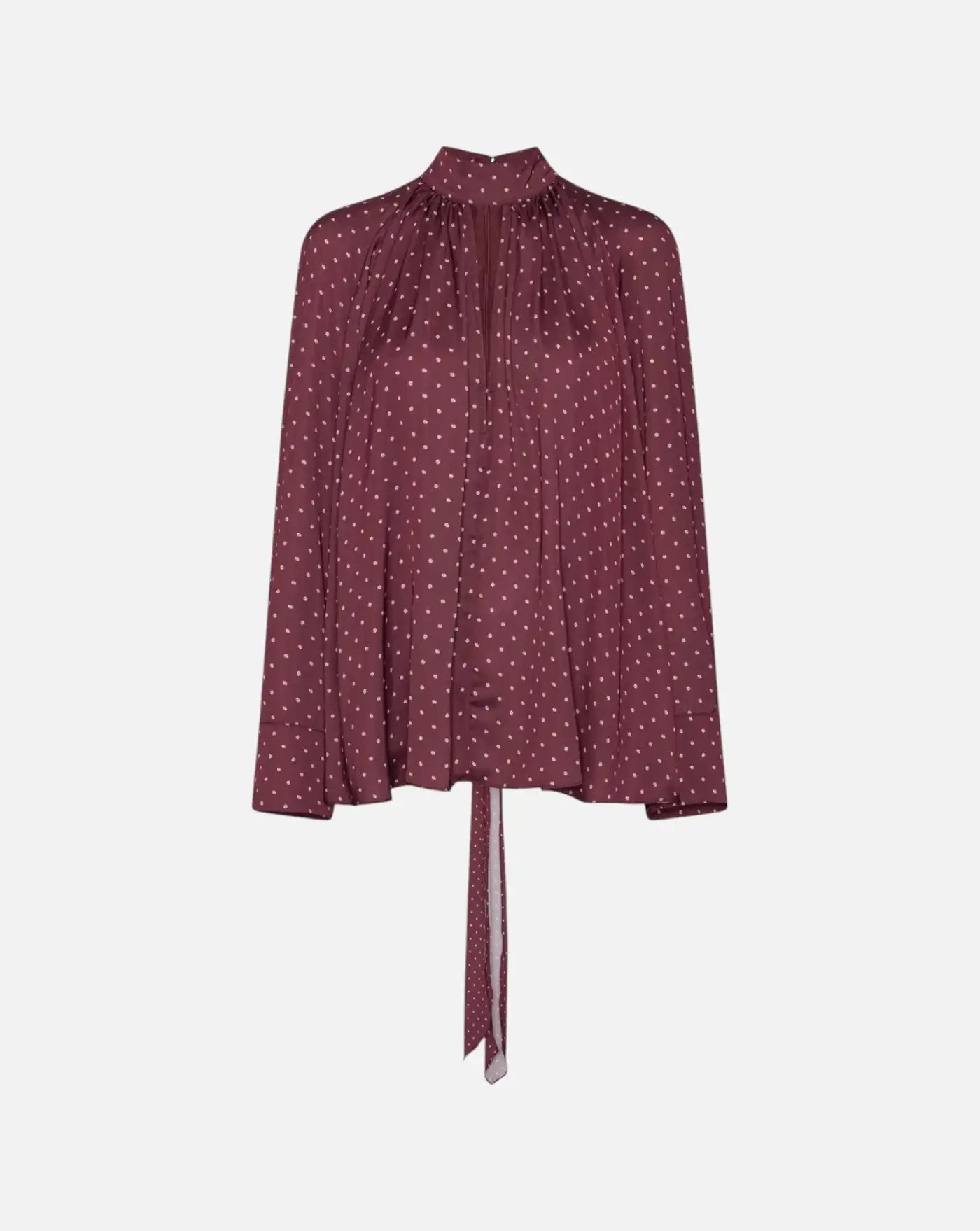 Camisa Rotate Dot Satin Bow Shirt 1151103113 3113 ROTATE