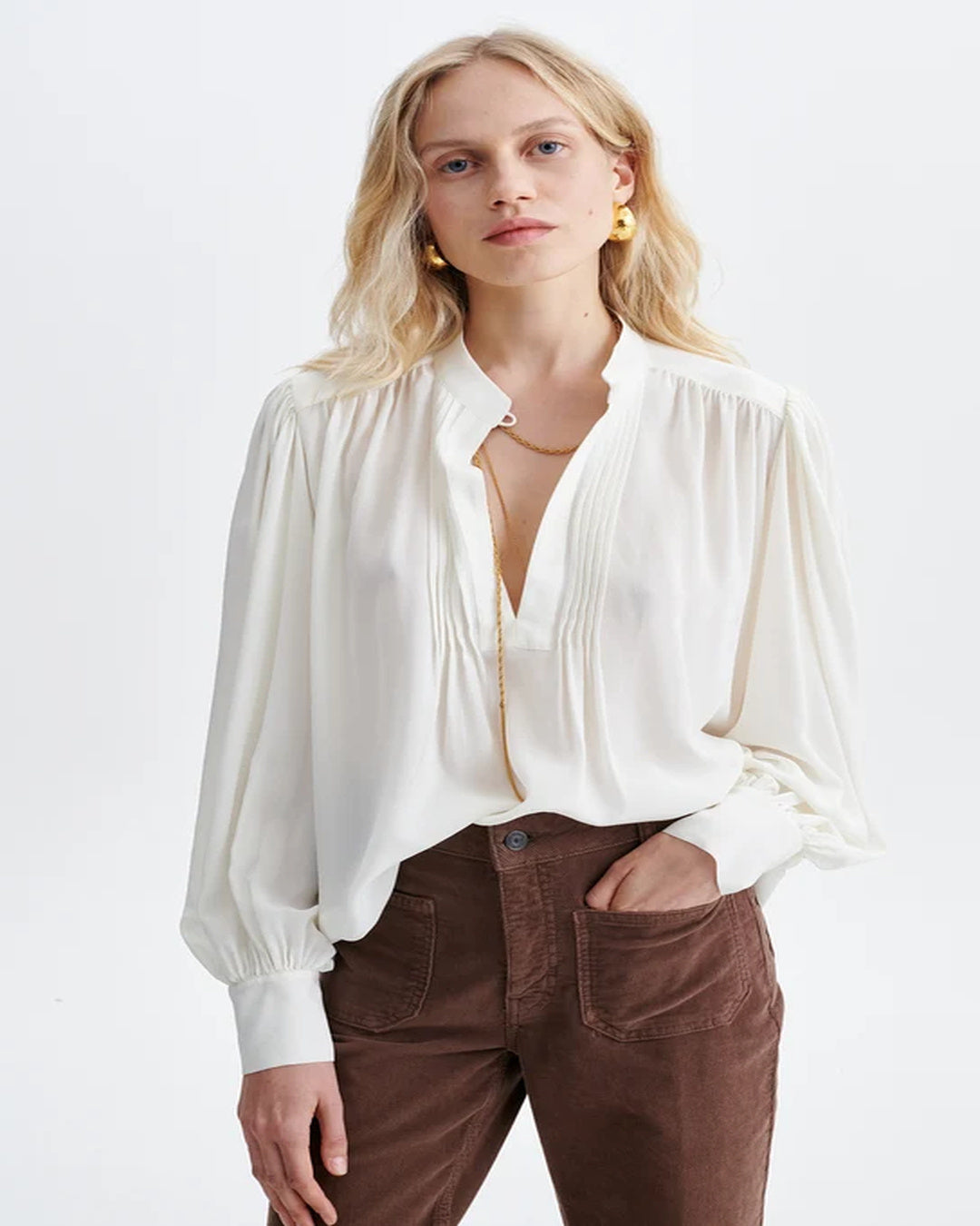 Blusa Vanessa Bruno Helene 4HVA77V09901 002 VANESSA BRUNO
