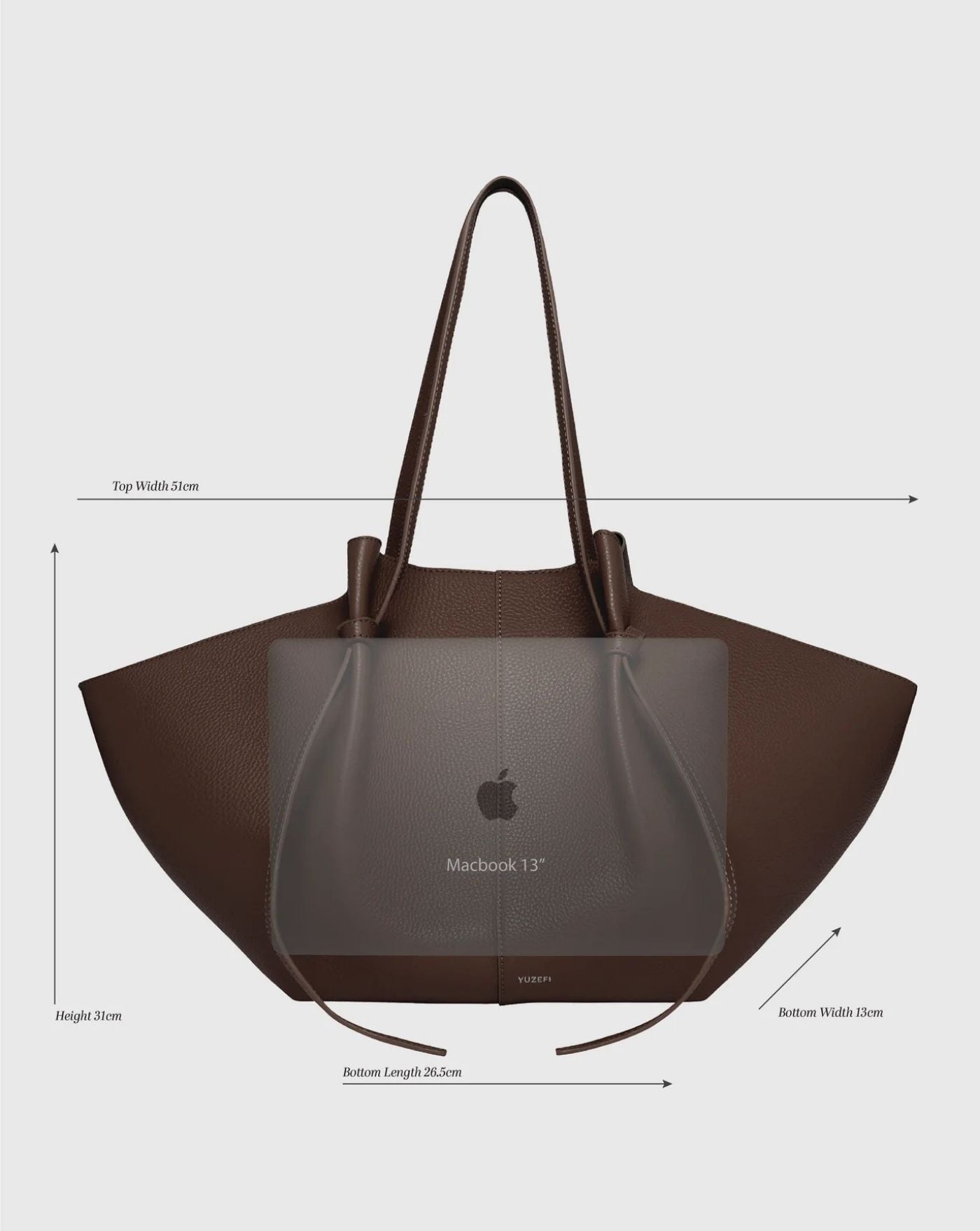 Bolso Yuzefi Large Mochi YUZCO-HB-LM-L038 ESPRESSO YUZEFI