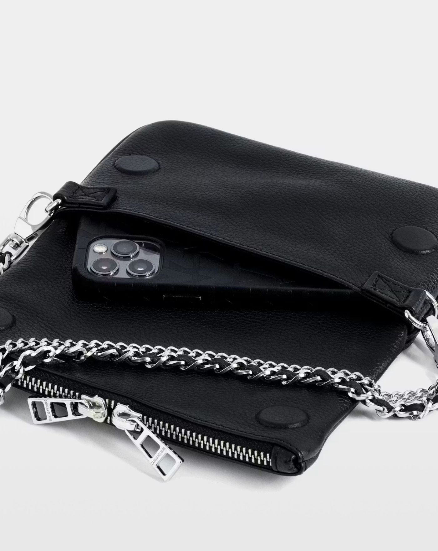 Bolso Zadig & Voltaire ROCK NANO GRAINED LEATHER<BR/> LWBA03975 011 ZADIG & VOLTAIRE