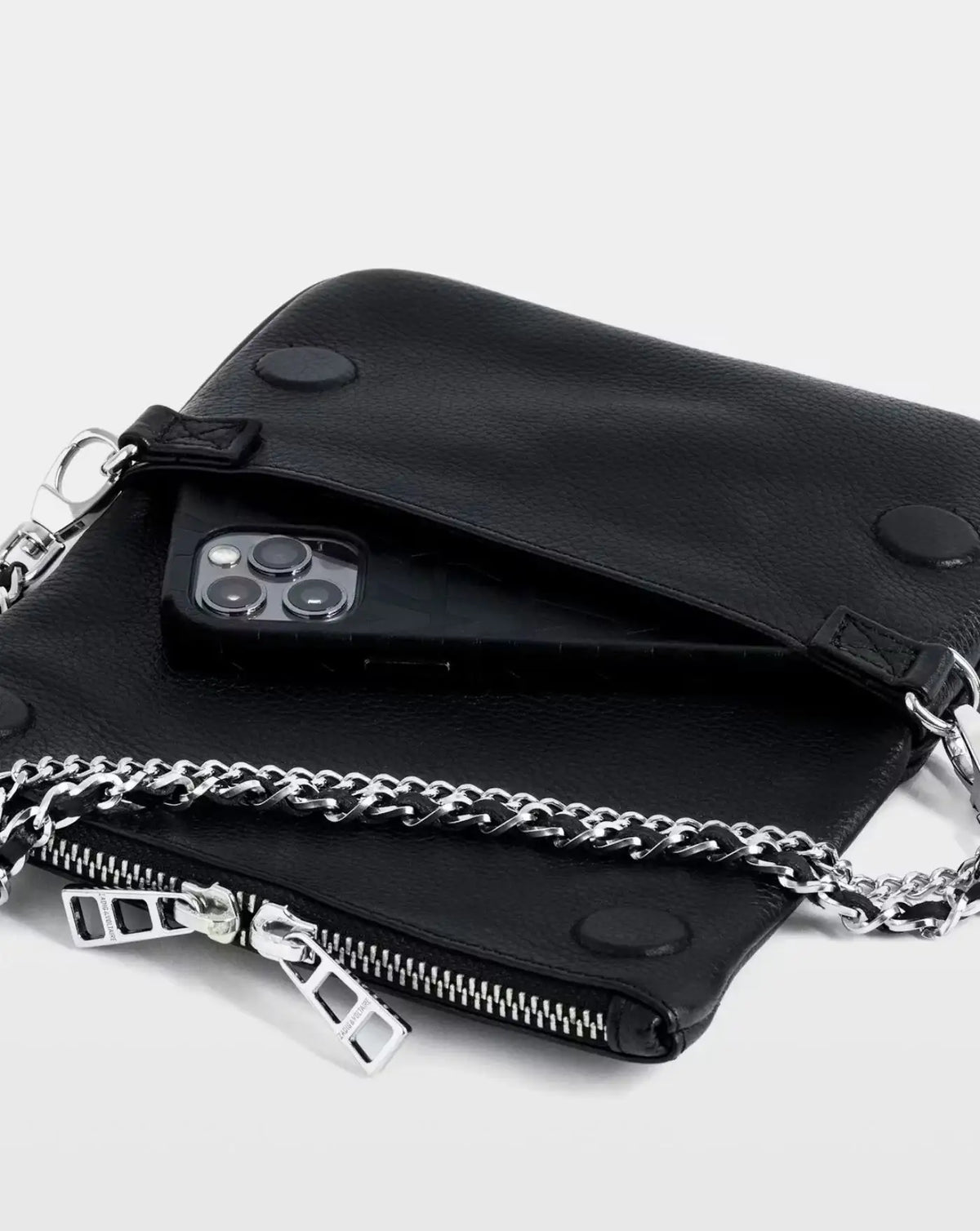 Bolso Zadig & Voltaire ROCK NANO GRAINED LEATHER<BR/> LWBA03975 011 ZADIG & VOLTAIRE