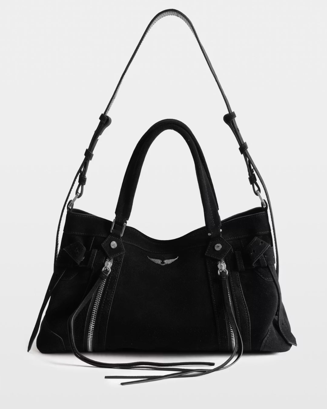 Bolso Zadig & Voltaire SUNNY RIDER SUEDE LWBA04538 011 ZADIG & VOLTAIRE