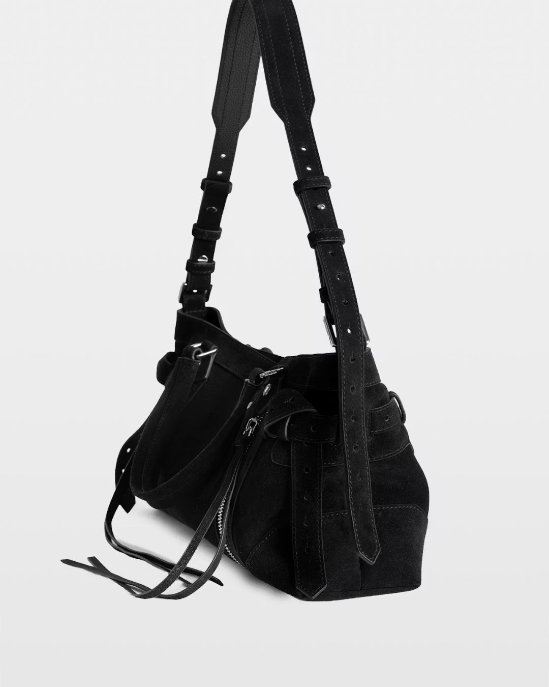 Bolso Zadig & Voltaire SUNNY RIDER SUEDE LWBA04538 011 ZADIG & VOLTAIRE
