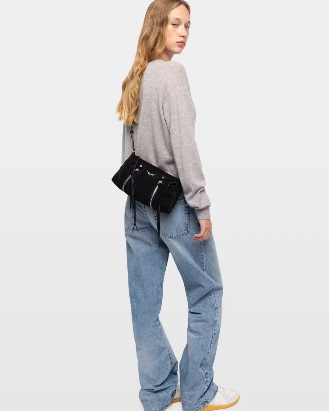 Bolso Zadig & Voltaire SUNNY RIDER XS SUEDE LWBA04539 011 ZADIG & VOLTAIRE