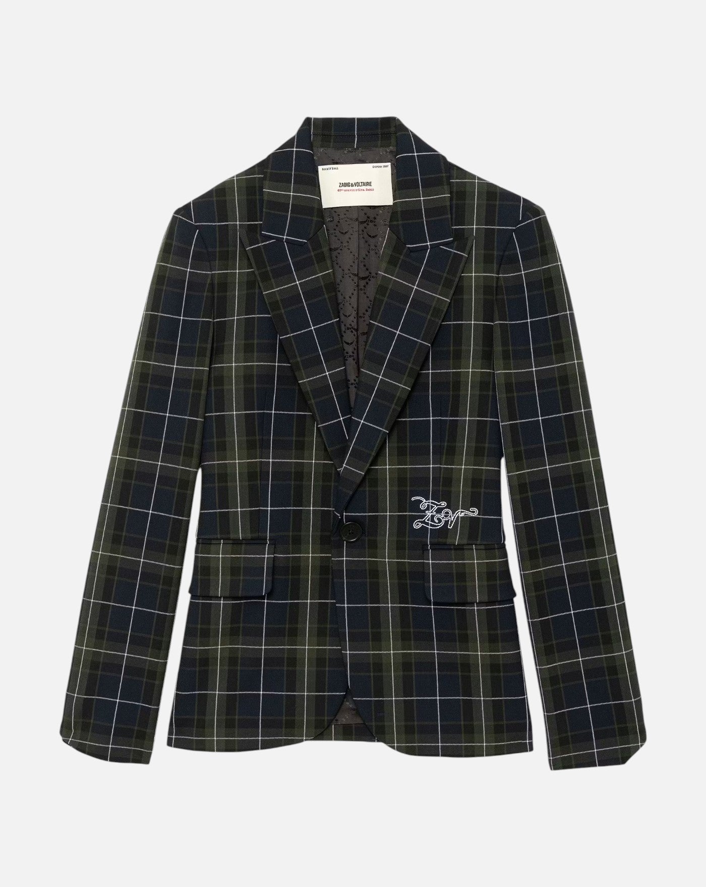 Chaqueta Zadig & Voltaire Vanille Tartan WWBL01983 404 ZADIG & VOLTAIRE