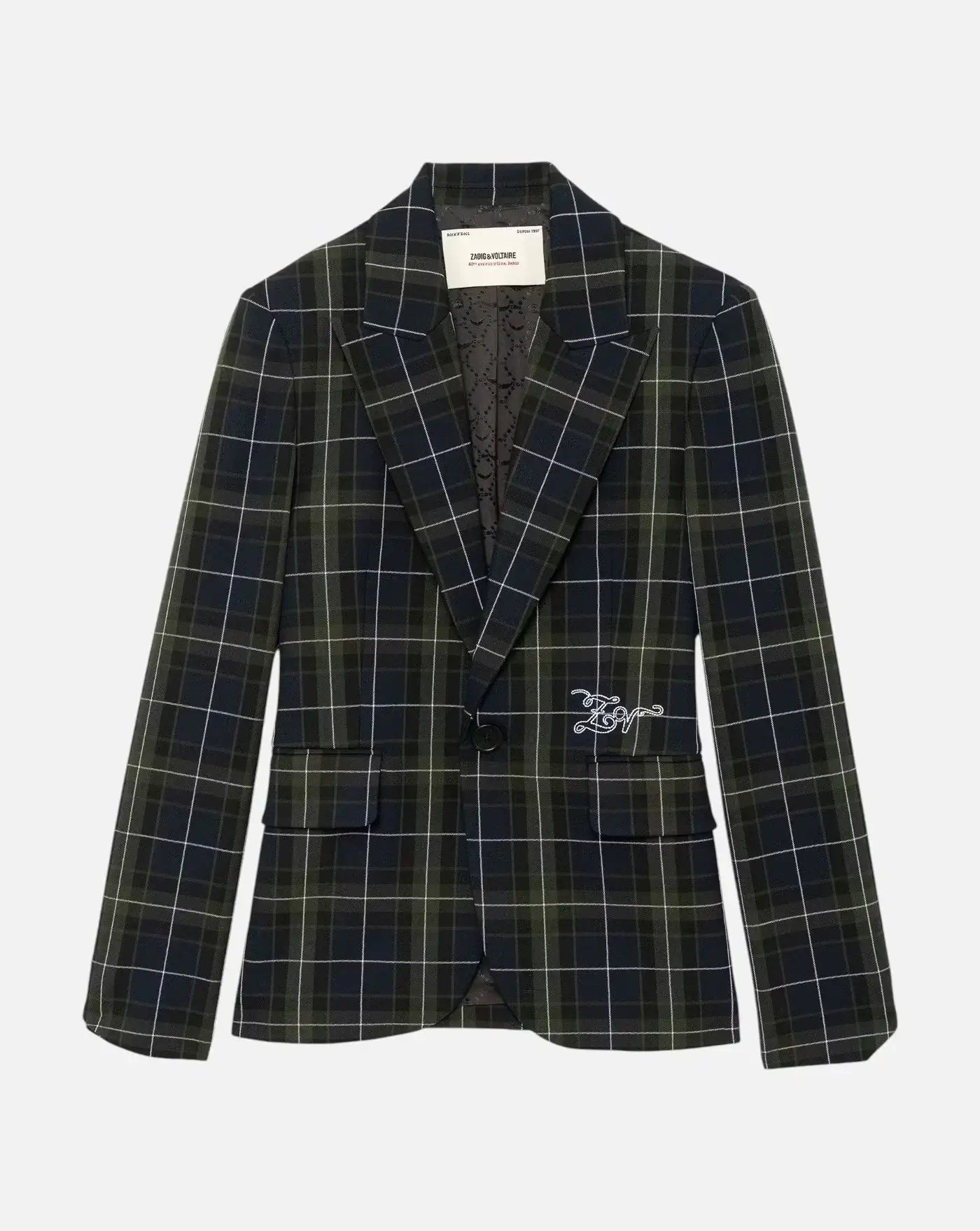 Chaqueta Zadig & Voltaire Vanille Tartan WWBL01983 404 ZADIG & VOLTAIRE