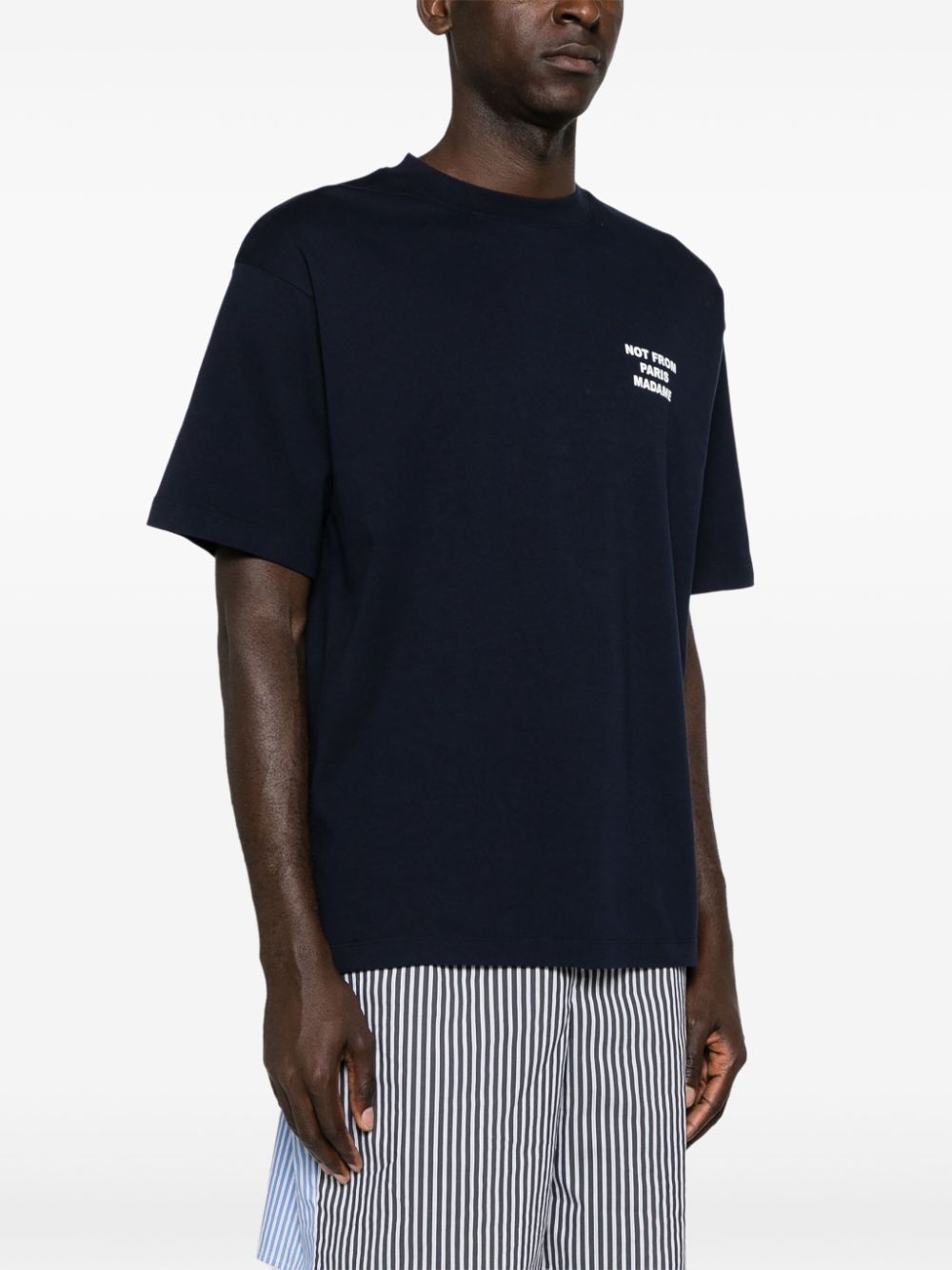 Camiseta Drole de Monsieur Bold Slogan TS203 CO002 NAVY DROLE DE MONSIEUR