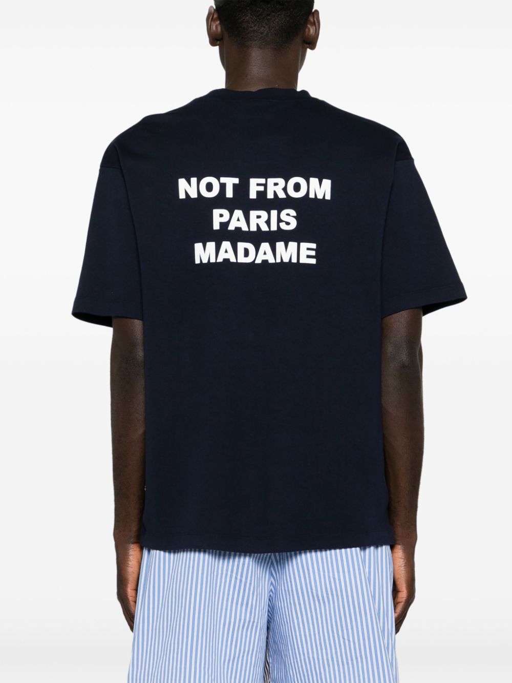 Camiseta Drole de Monsieur Bold Slogan TS203 CO002 NAVY DROLE DE MONSIEUR