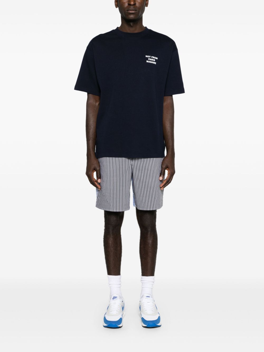 Camiseta Drole de Monsieur Bold Slogan TS203 CO002 NAVY DROLE DE MONSIEUR