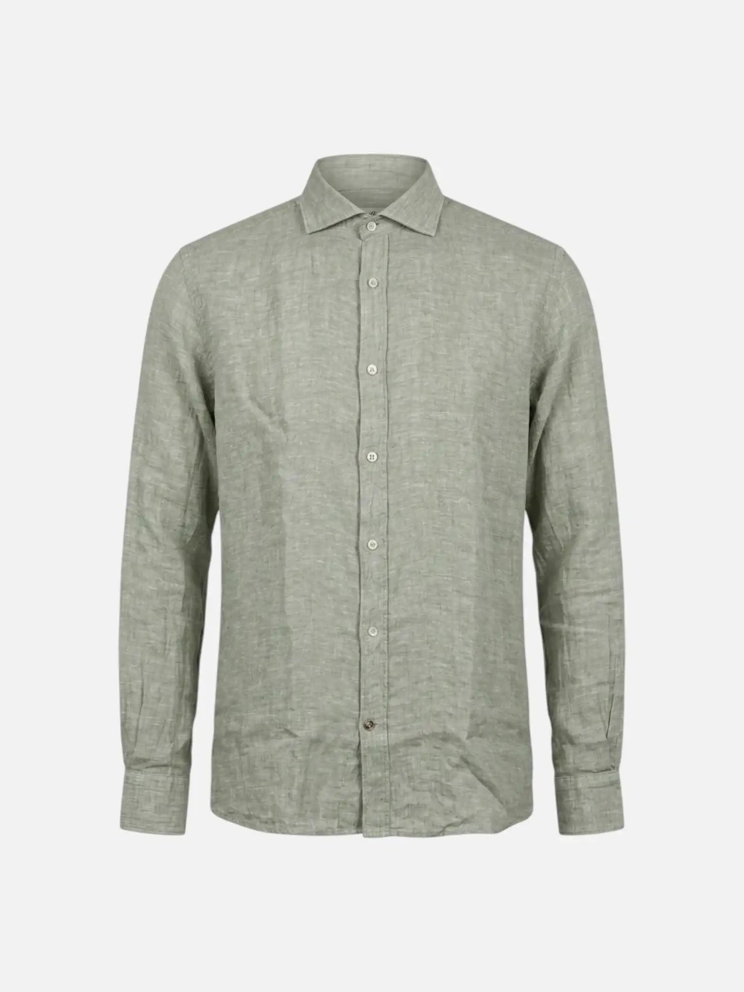 Camisa Alley Docks de Lino AU25S02CA LINEN YD GREEN ALLEY DOCKS