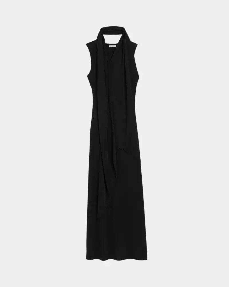 Vestido Ami Paris Sleeveless Maxi Lavalliere FDR657JE0223 001 AMI PARIS