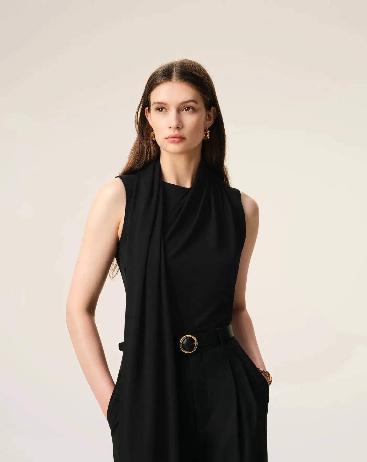 Top Ami Paris Sleeveless Lavalliere FTP827JE0223 001 AMI PARIS