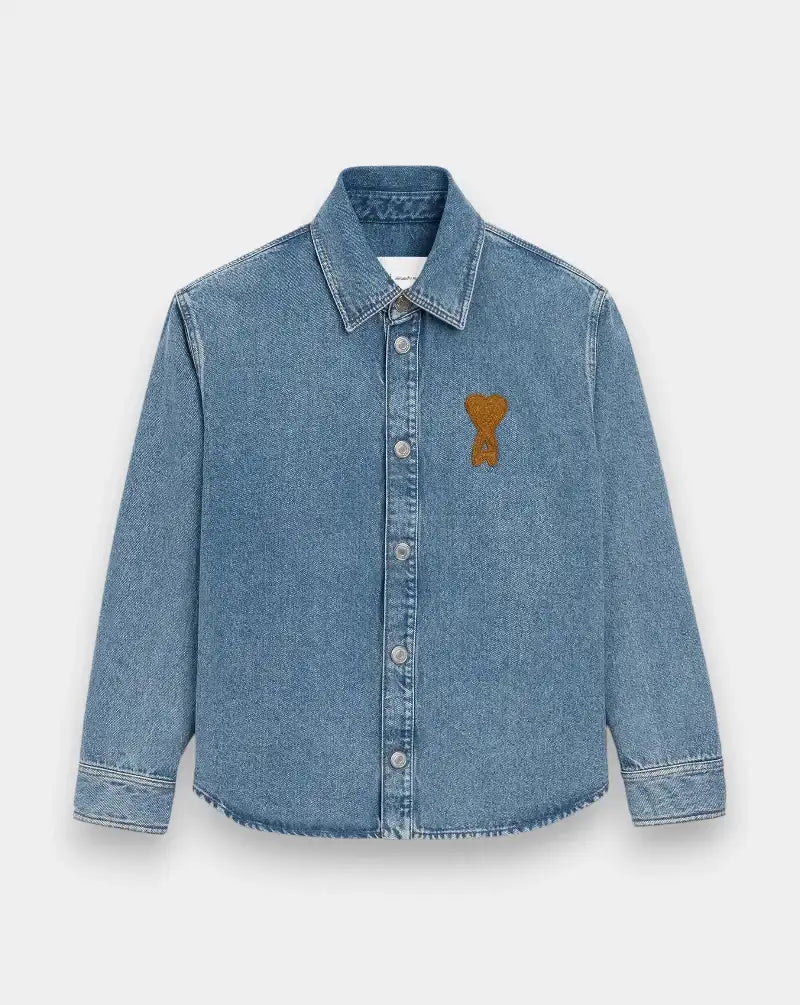 Camisa Ami Paris Denim UJK897DE0046 480 AMI PARIS