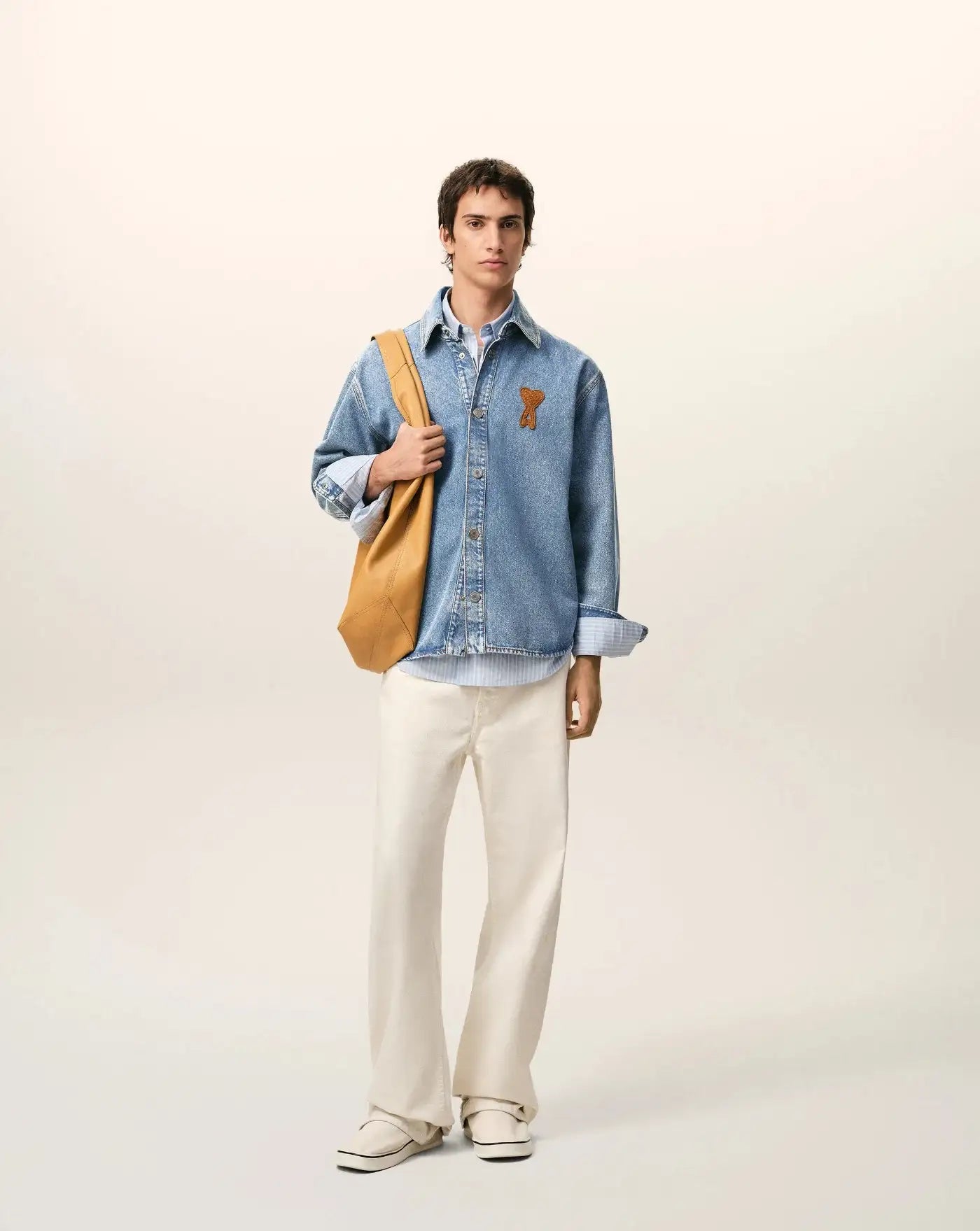 Camisa Ami Paris Denim UJK897DE0046 480 AMI PARIS
