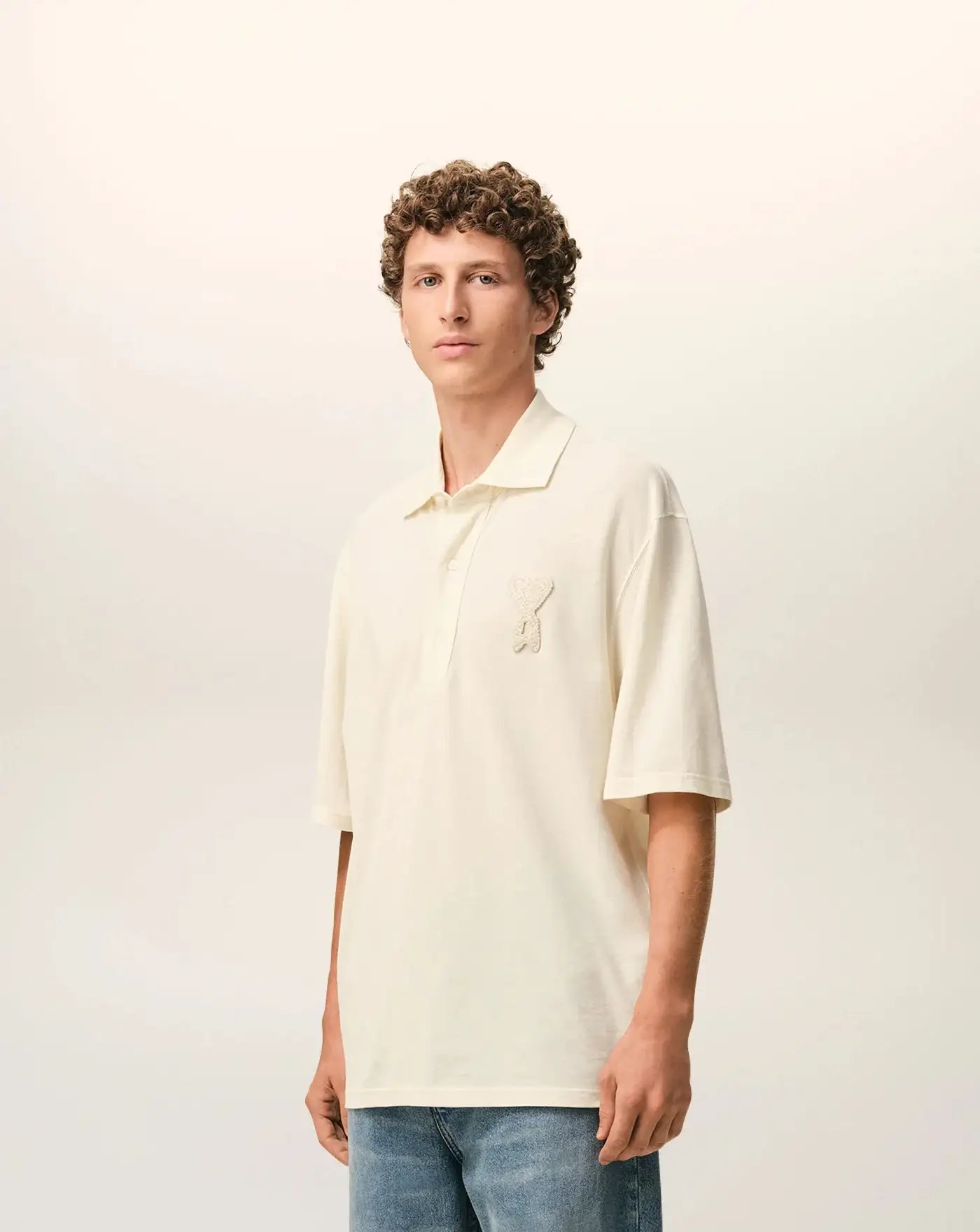Polo Ami Paris Knitted Patch UPL428JE0221 136 AMI PARIS