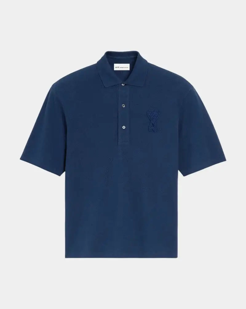 Polo Ami Paris Knitted Patch UPL428JE0221 A021 AMI PARIS