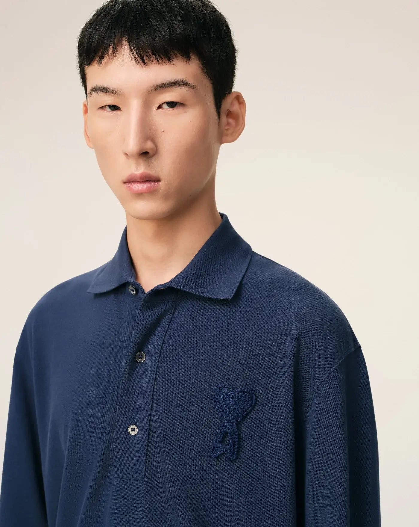 Polo Ami Paris Knitted Patch UPL428JE0221 A021 AMI PARIS