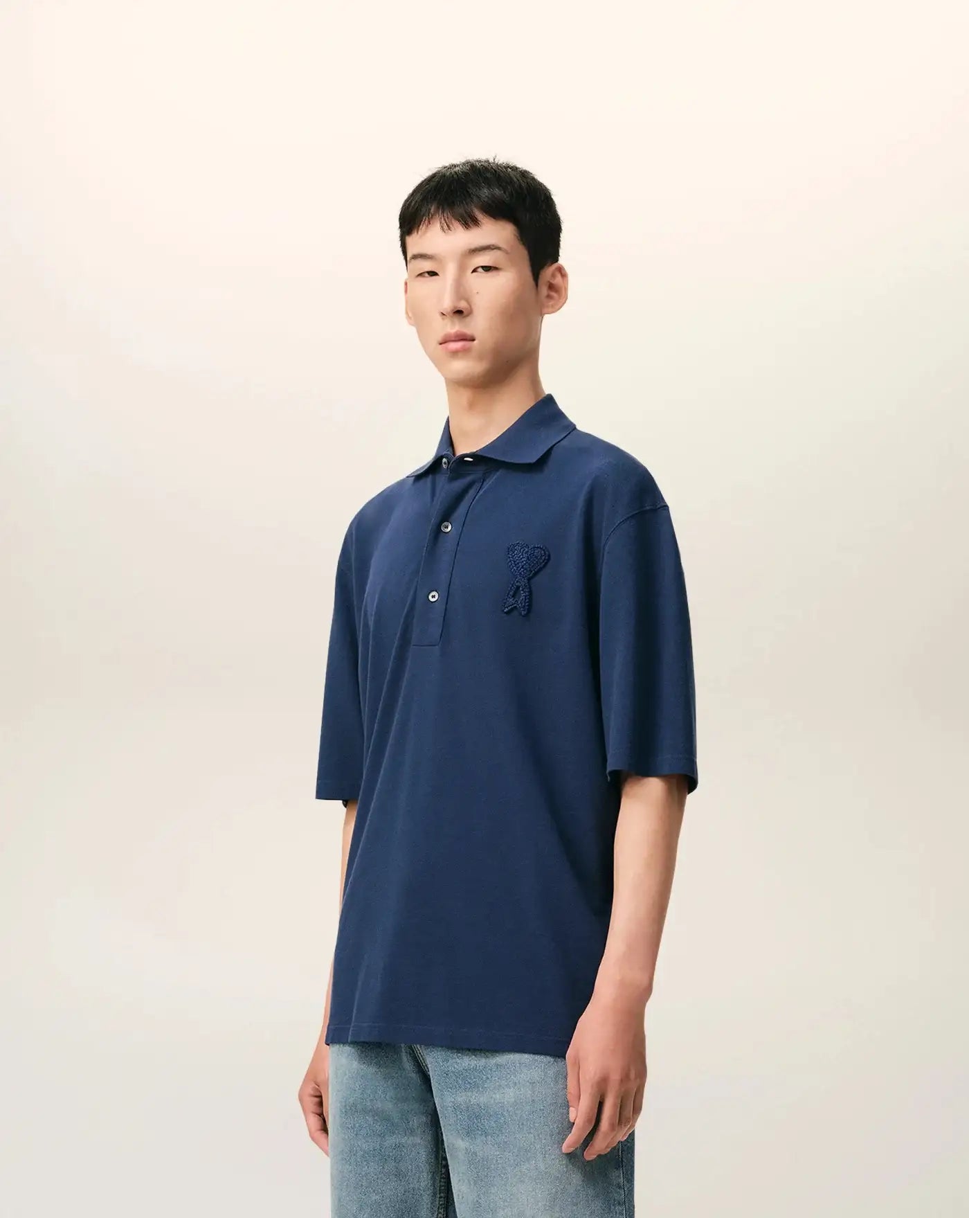 Polo Ami Paris Knitted Patch UPL428JE0221 A021 AMI PARIS
