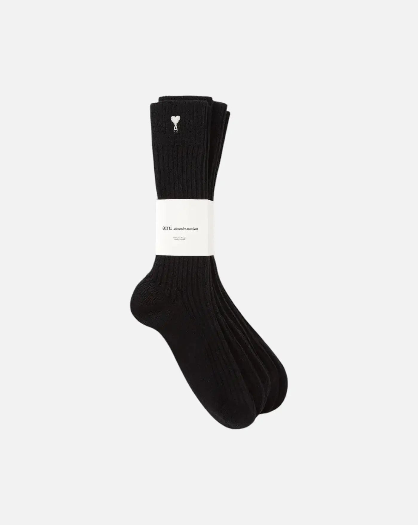 Pack de tres pares de calcetines AMI PARIS USC611AK0007 012 AMI PARIS