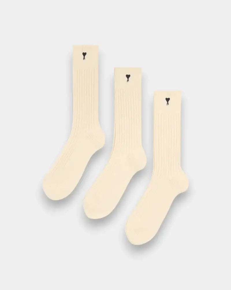 Calcetines Ami Paris Ami de Coeur Pack de 3 USC611AK0007 150 AMI PARIS
