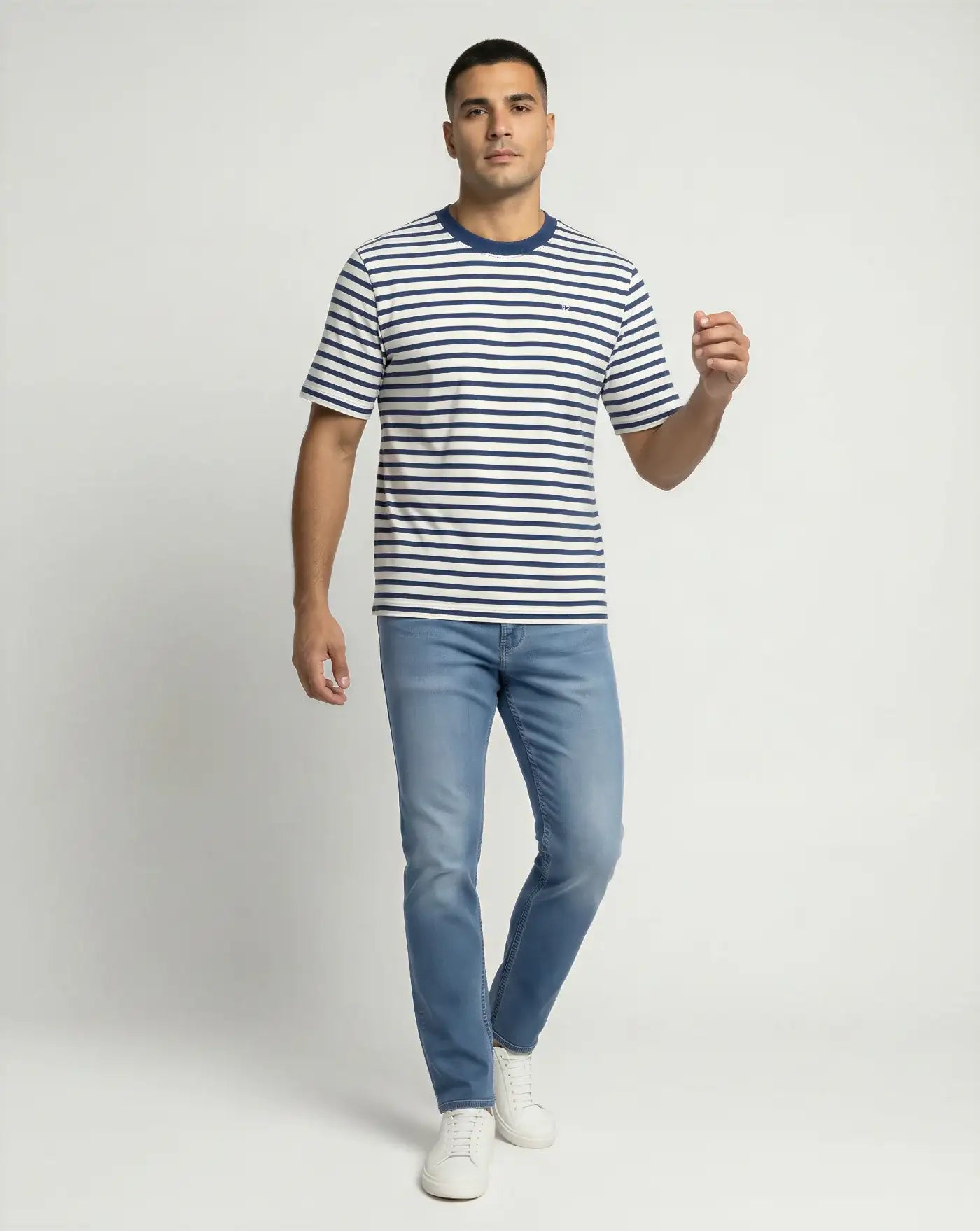 Camiseta Ami Paris Mariniere UTS374JE0210 A044 AMI PARIS