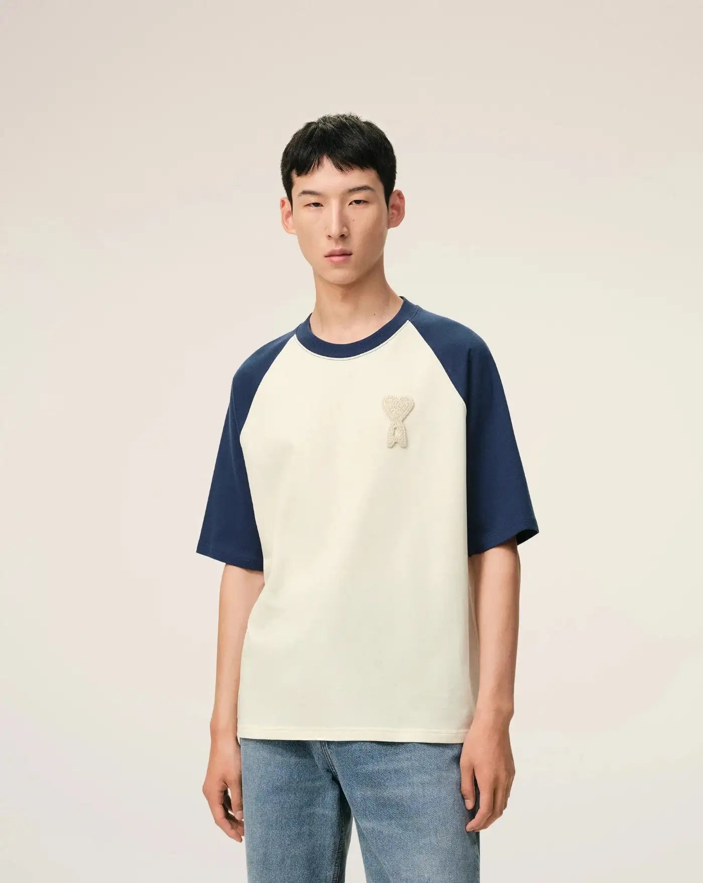 Camiseta Ami Paris Bicolor UTS379726 A027 AMI PARIS