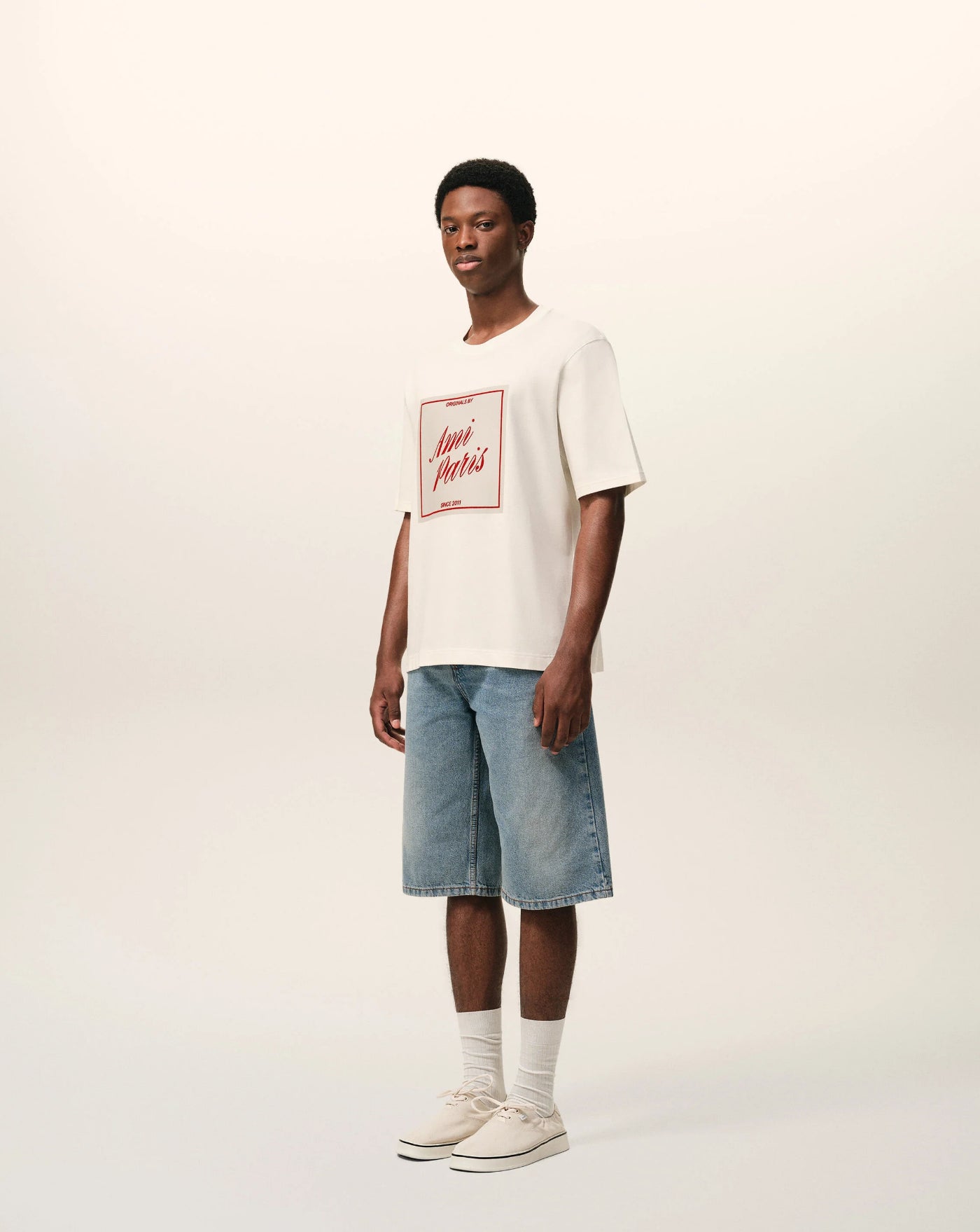 Camiseta Ami Paris Heritage Print T-shirt UTS385726 136 AMI PARIS