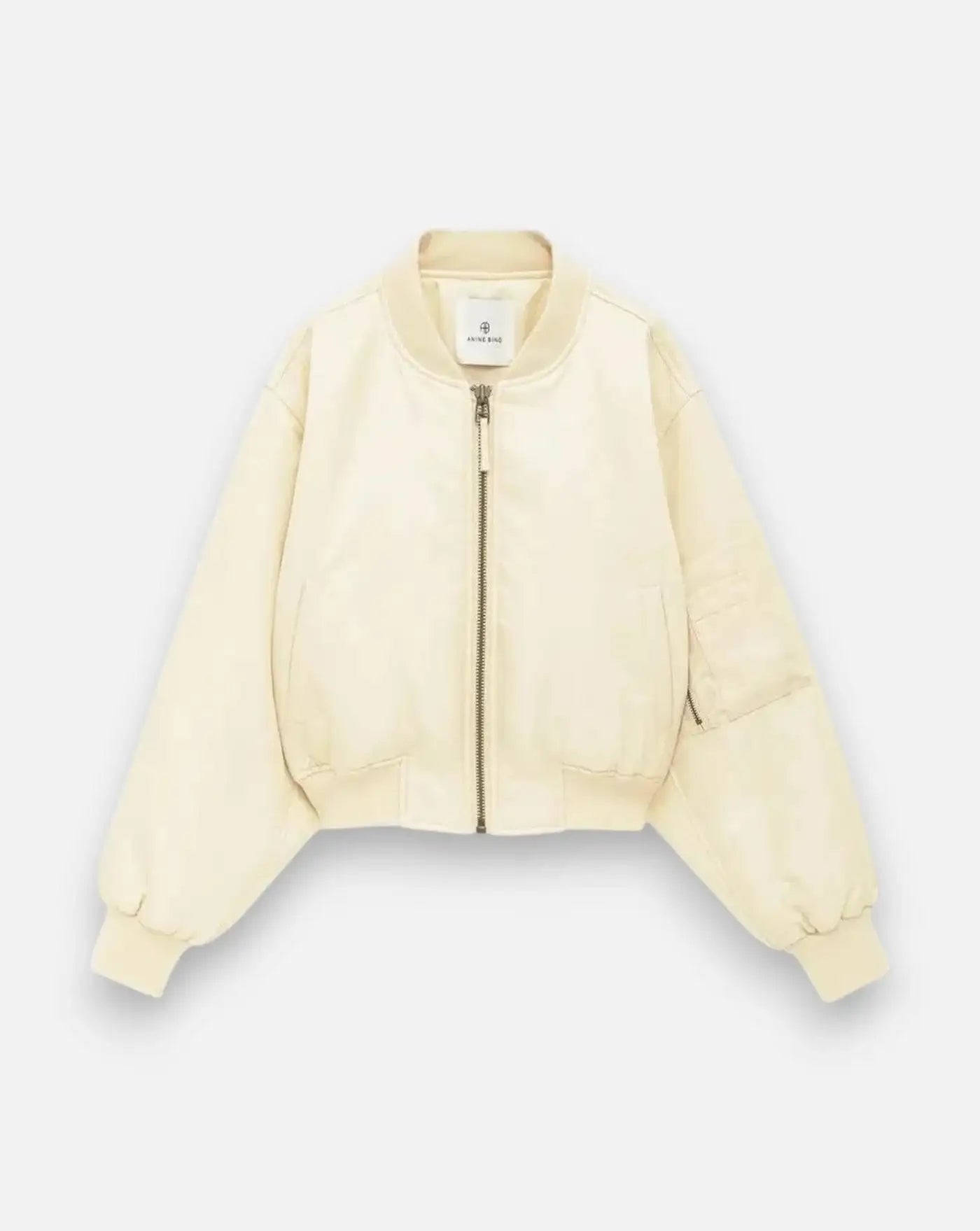 Chaqueta Anine Bing Cropped Leon Bomber A0112156CRM02 BUTTER YELLOW ANINE BING