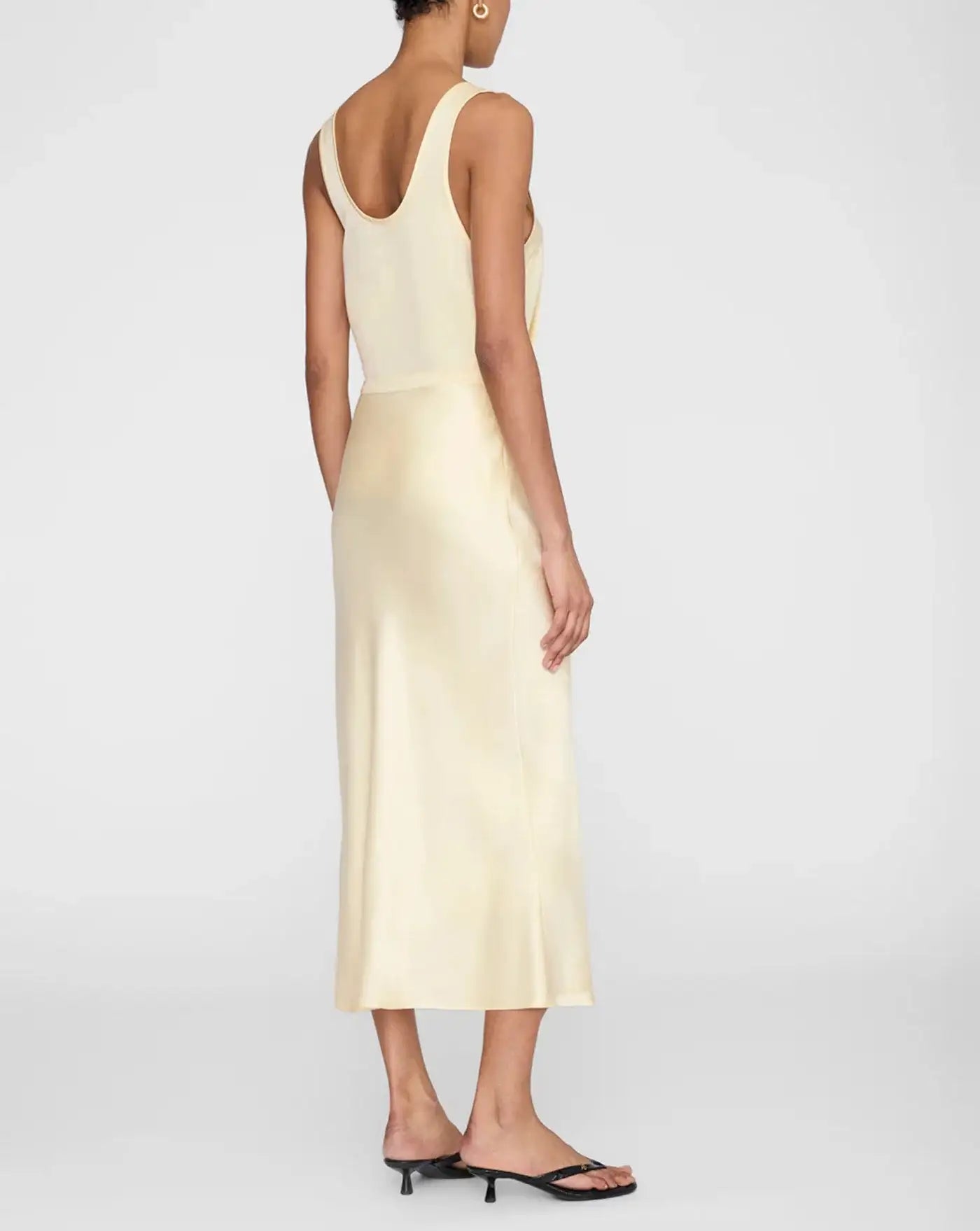 Falda Anine Bing Bar Silk Skirt A044001CRM02 BUTTER YELLOW ANINE BING