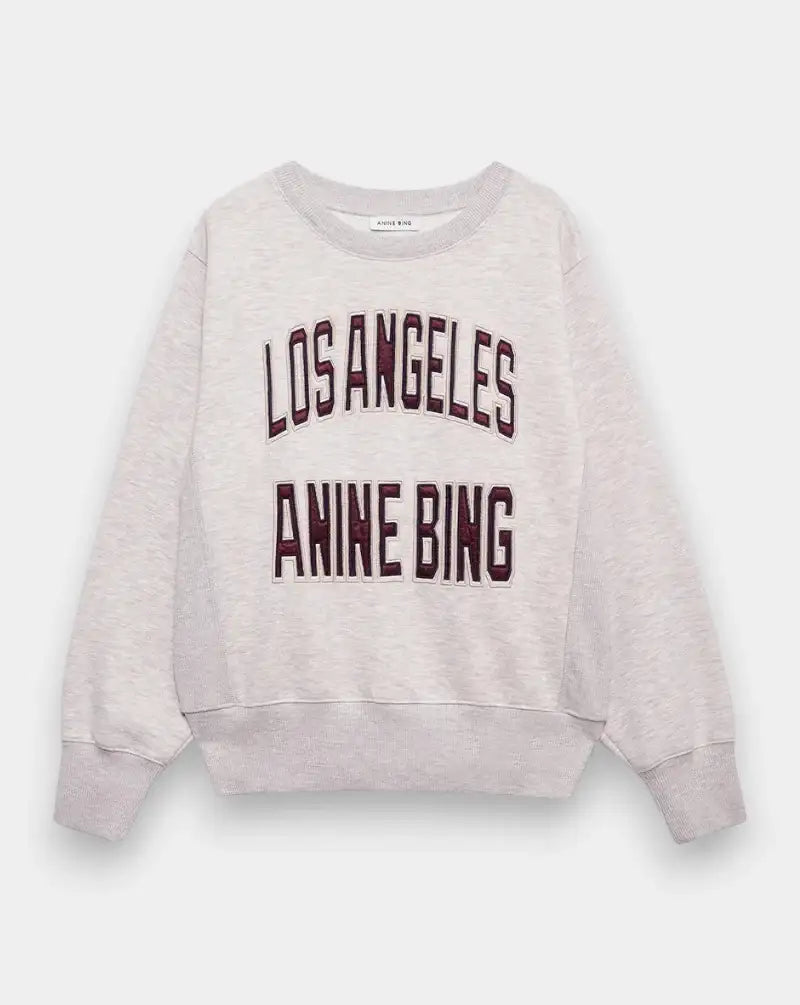 Sudadera Anine Bing Harry Shrunken A0811677BGI15 BEIGE ANINE BING