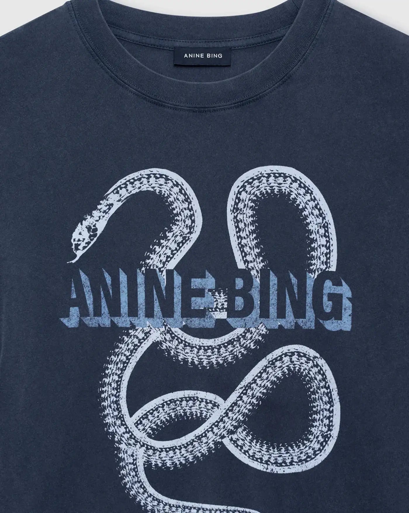 Camiseta Anine Bing Lili Tee Snake A0811885WBL1 ANINE BING