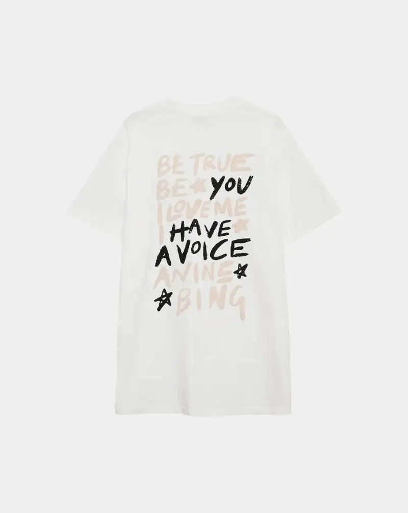 Camiseta Anine Bing Walker Tee Empowerment A0812056IVY1 IVORY ANINE BING