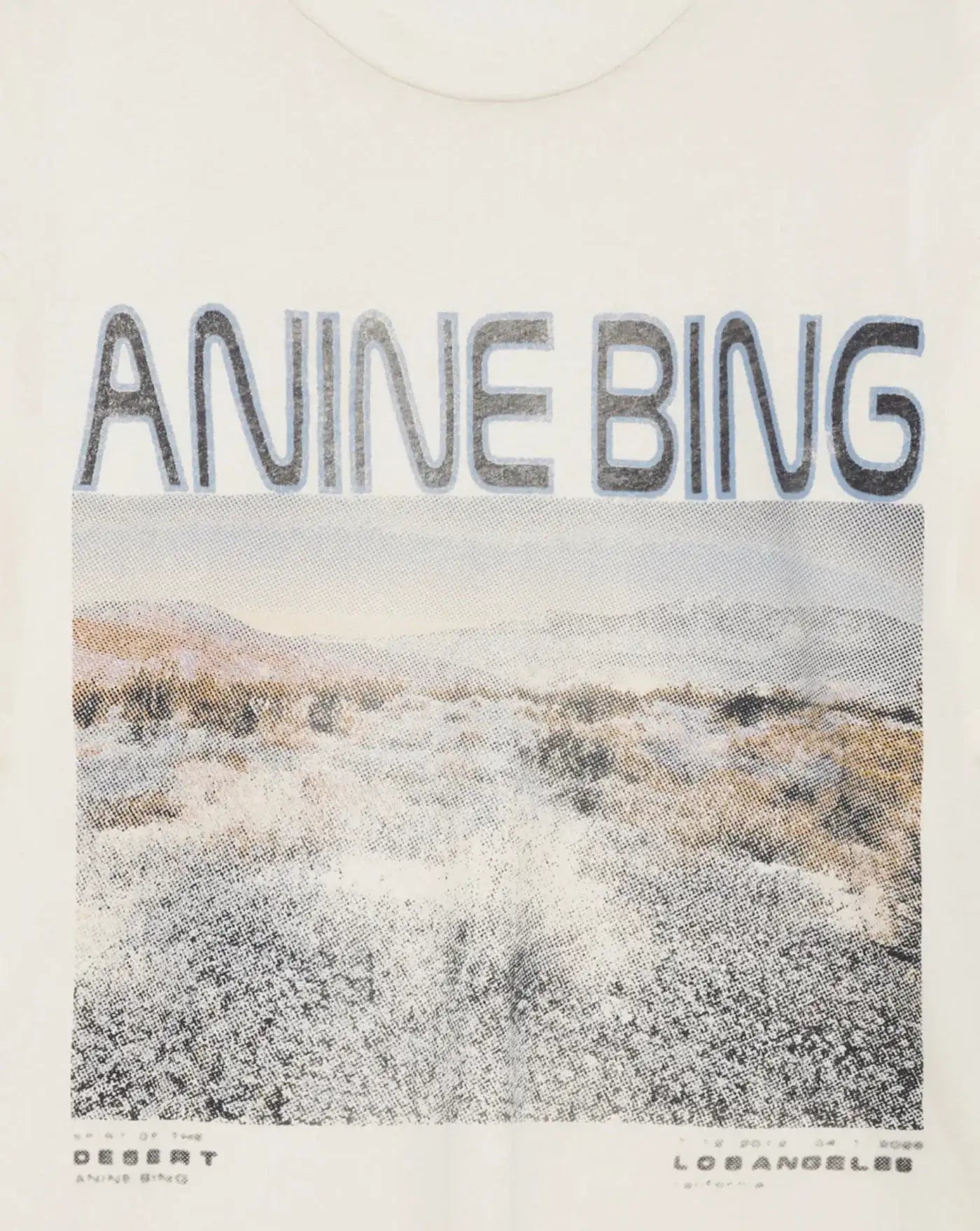 Camiseta Anine Bing Cade Tee Windflowers A0812078 OFW1OFF WHITE ANINE BING