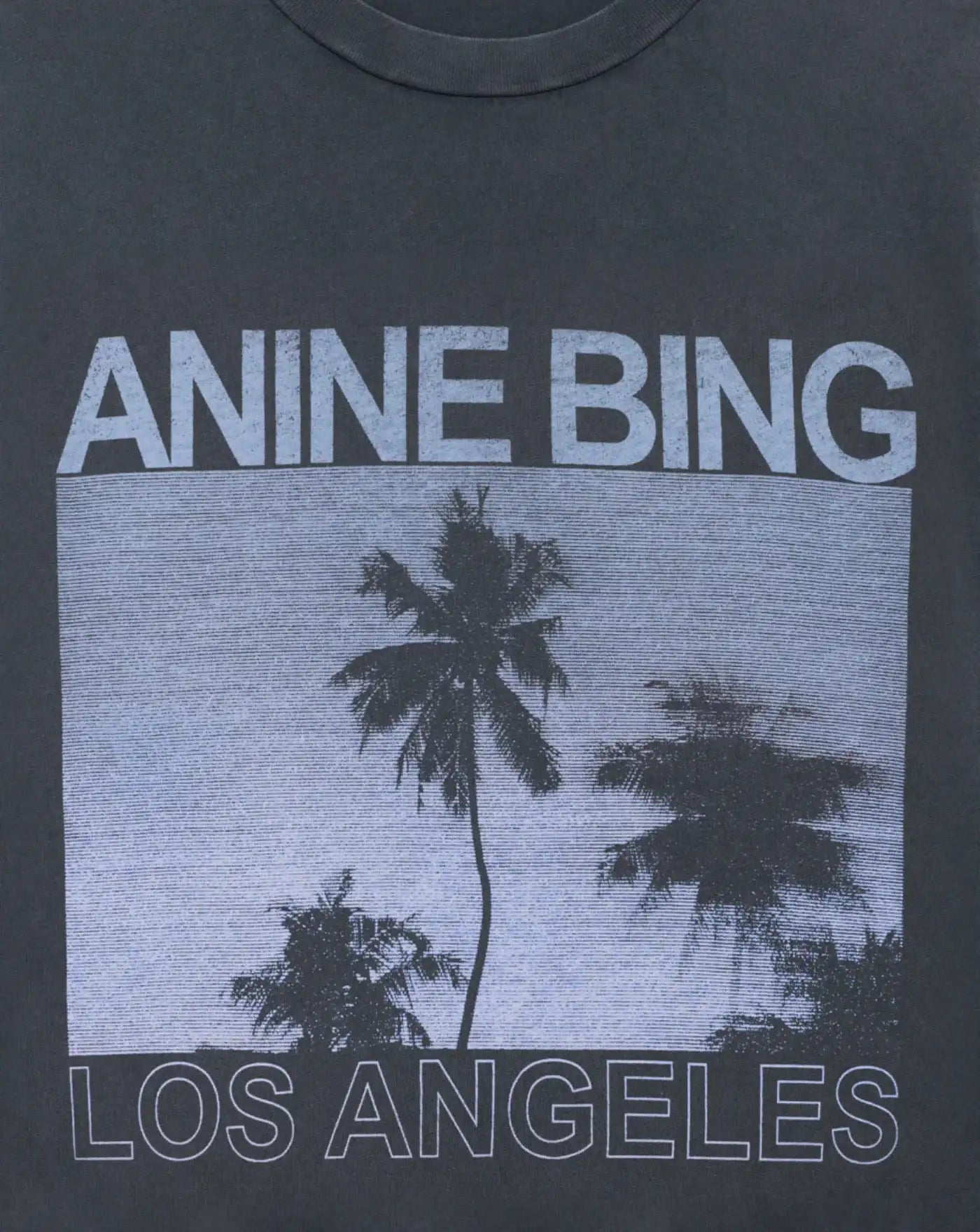 Camiseta Anine Bing Cade Tee Palms A0812162 WBL1WASHED GREY ANINE BING