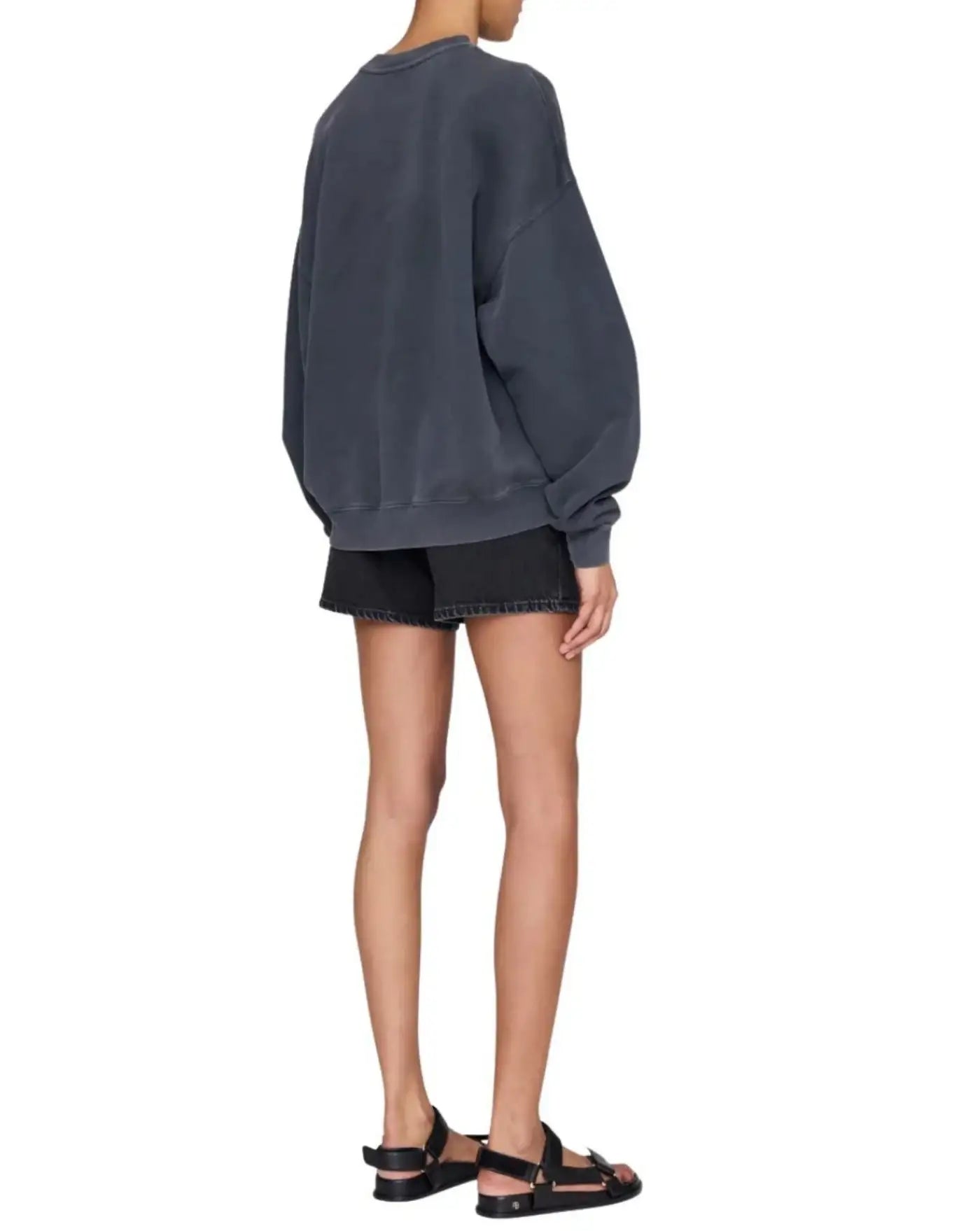 Sudadera Anine Bing Miles Sweatshirt Palms A0812381WHG1 WASHED GREY ANINE BING