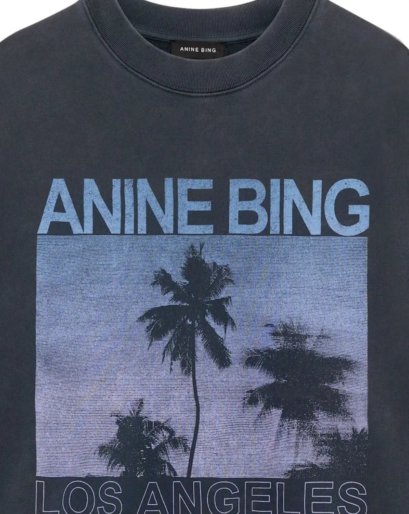 Sudadera Anine Bing Miles Sweatshirt Palms A0812381WHG1 WASHED GREY ANINE BING