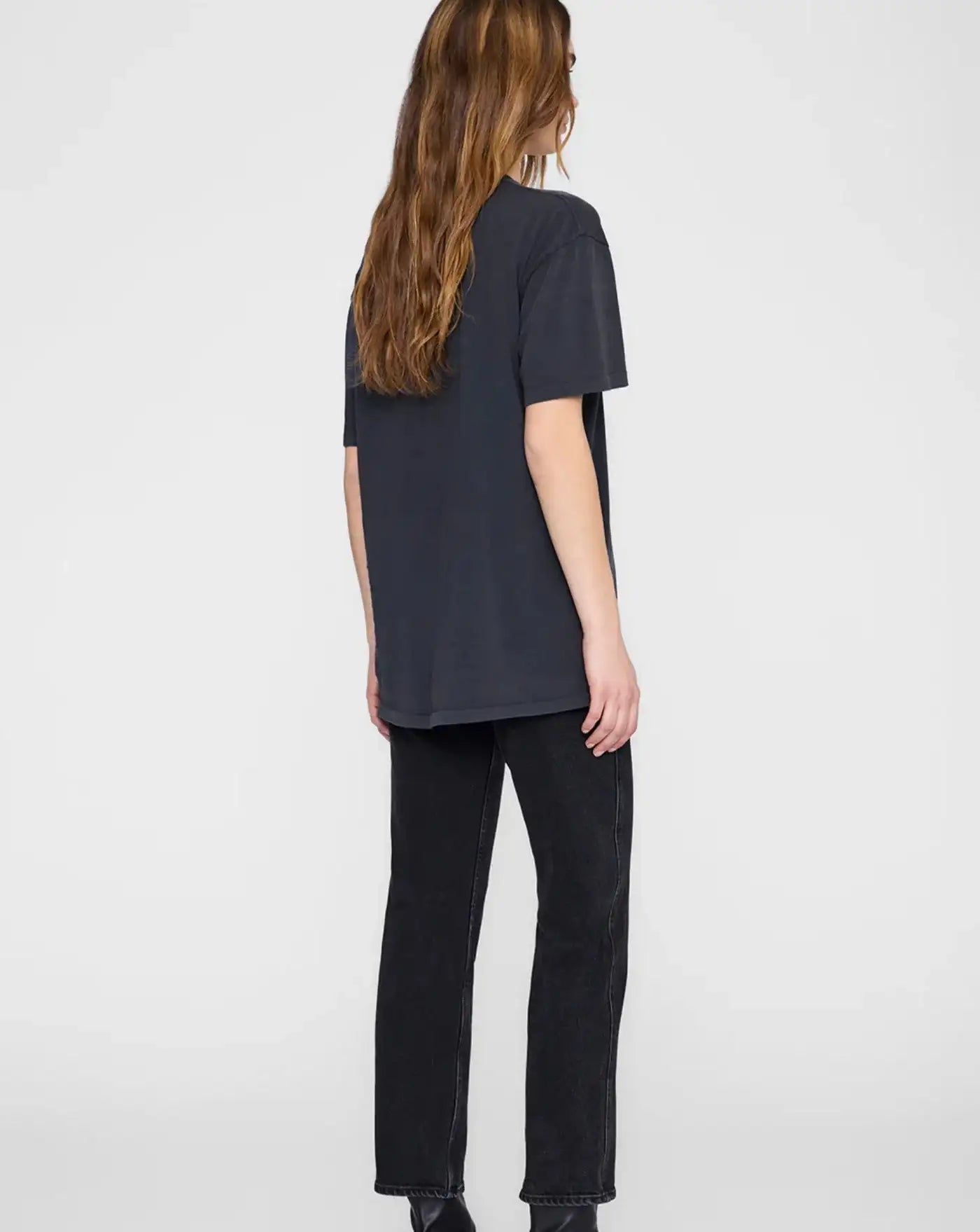 Camiseta Anine Bing Kent Tee A0812386 WBL1WASHED BLACK ANINE BING