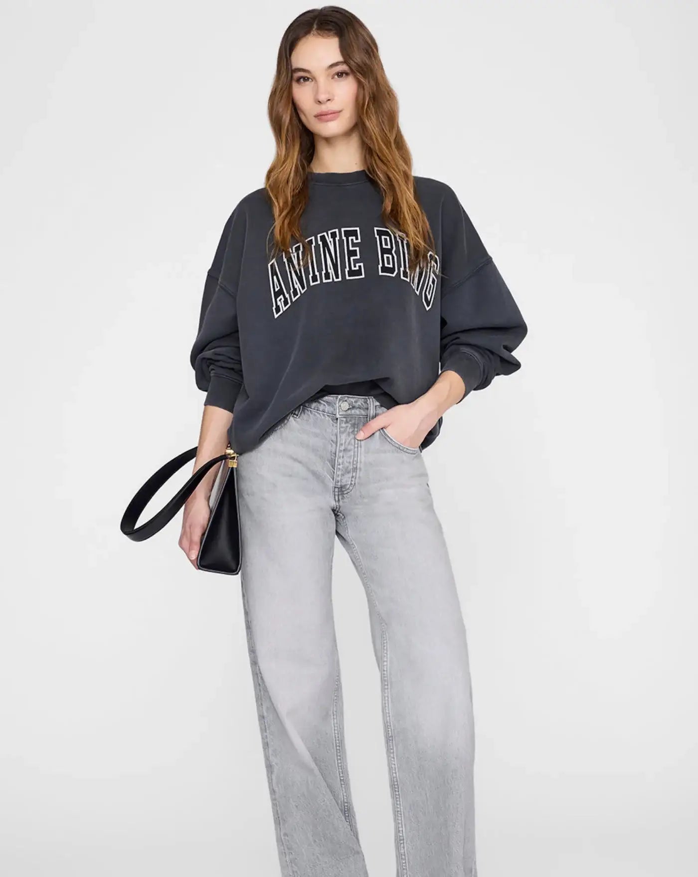 Sudadera Anine Bing Miles Sweatshirt New Classic A0812490 WBL1WASHED BLACK ANINE BING