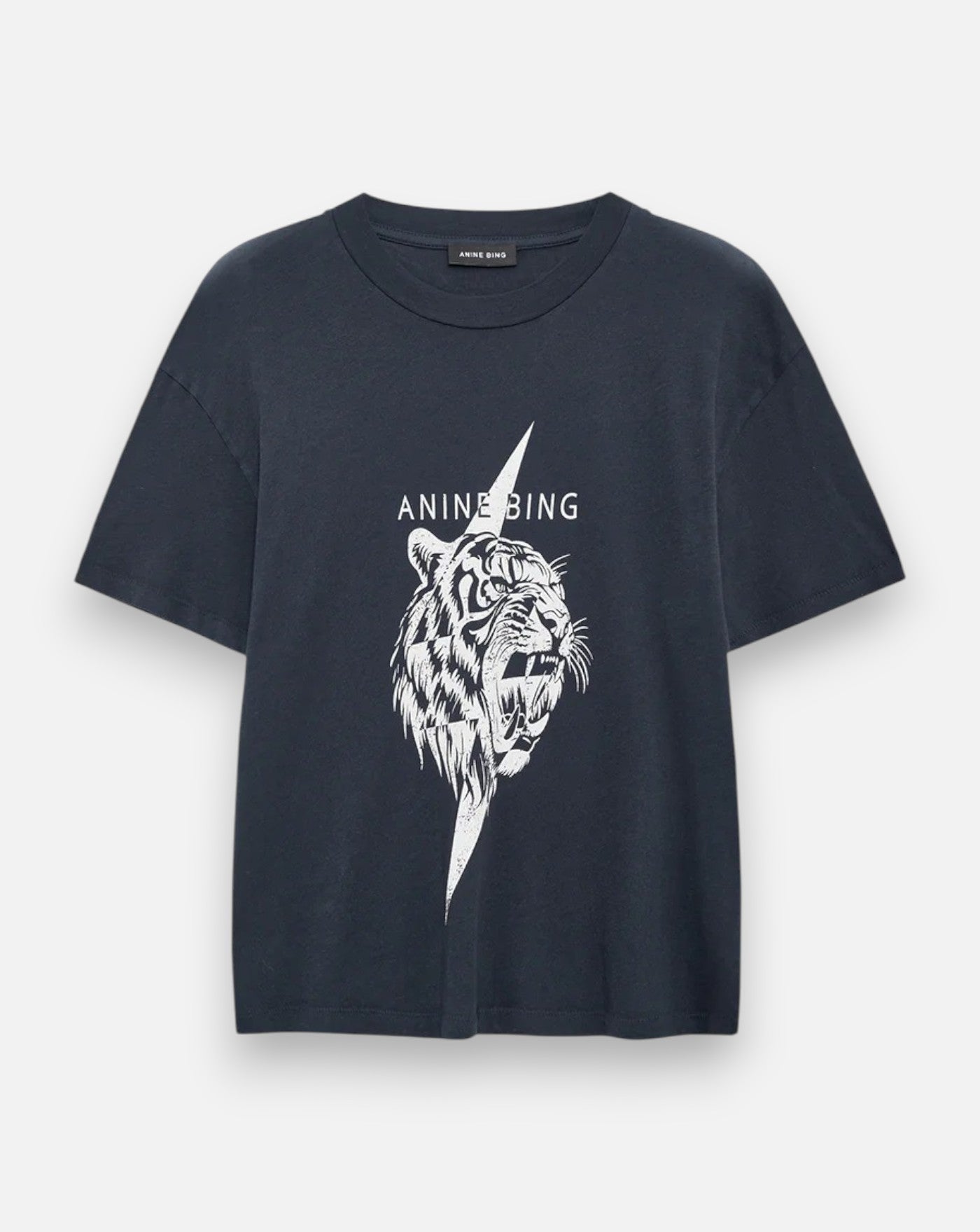 Camiseta Anine Bing Wagner Tee Tiger A0812514VTG3 VINTAGE BLACK ANINE BING