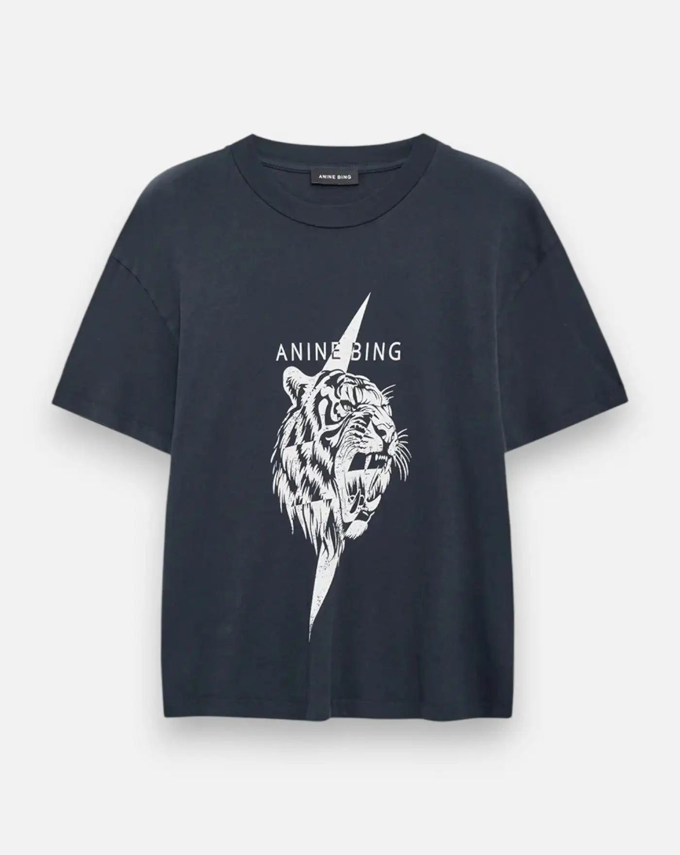 Camiseta Anine Bing Wagner Tee Tiger A0812514VTG3 VINTAGE BLACK ANINE BING